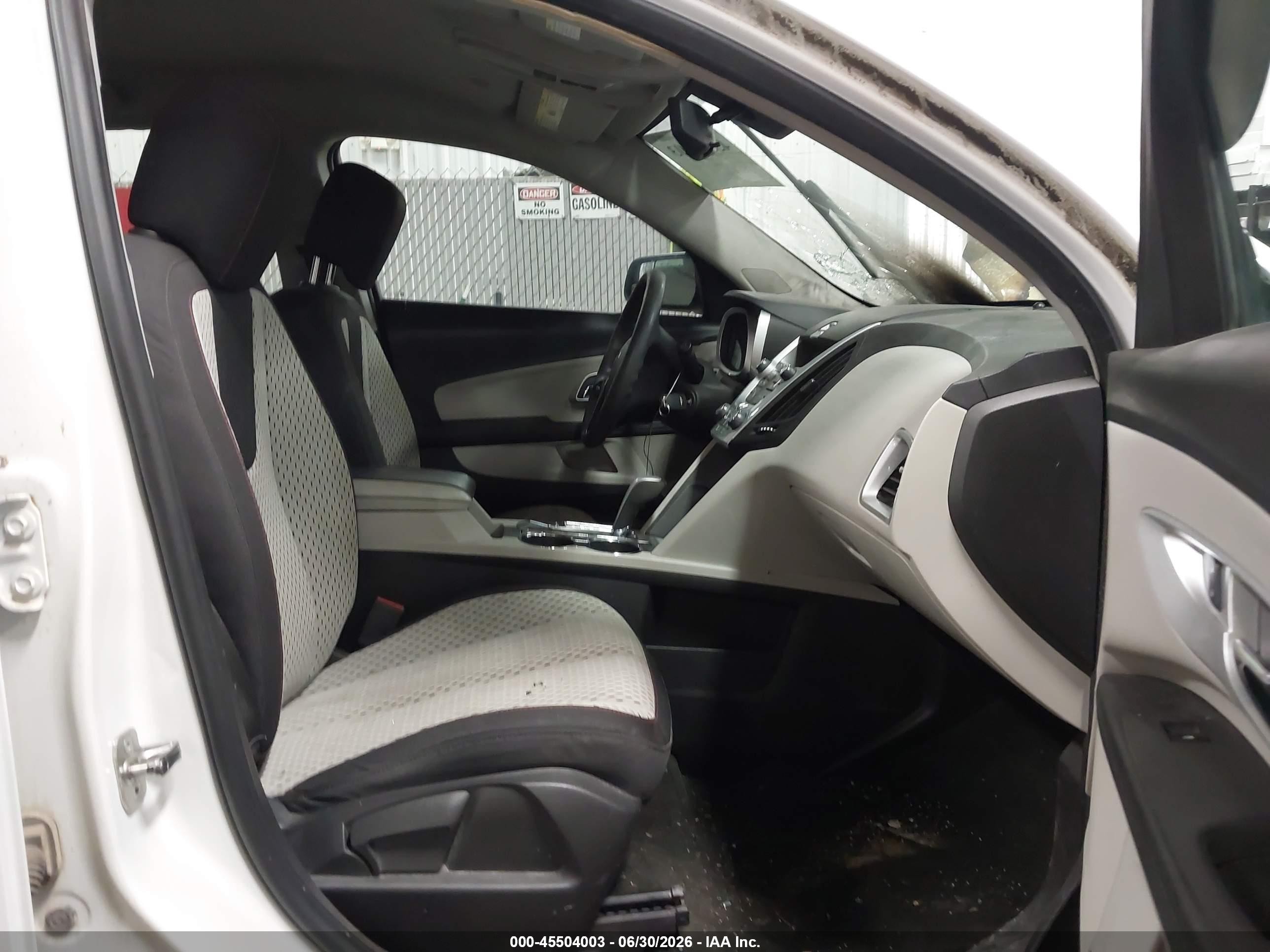 2013 Chevrolet Equinox Ls White vin: 1GNFLCEKXDZ115095