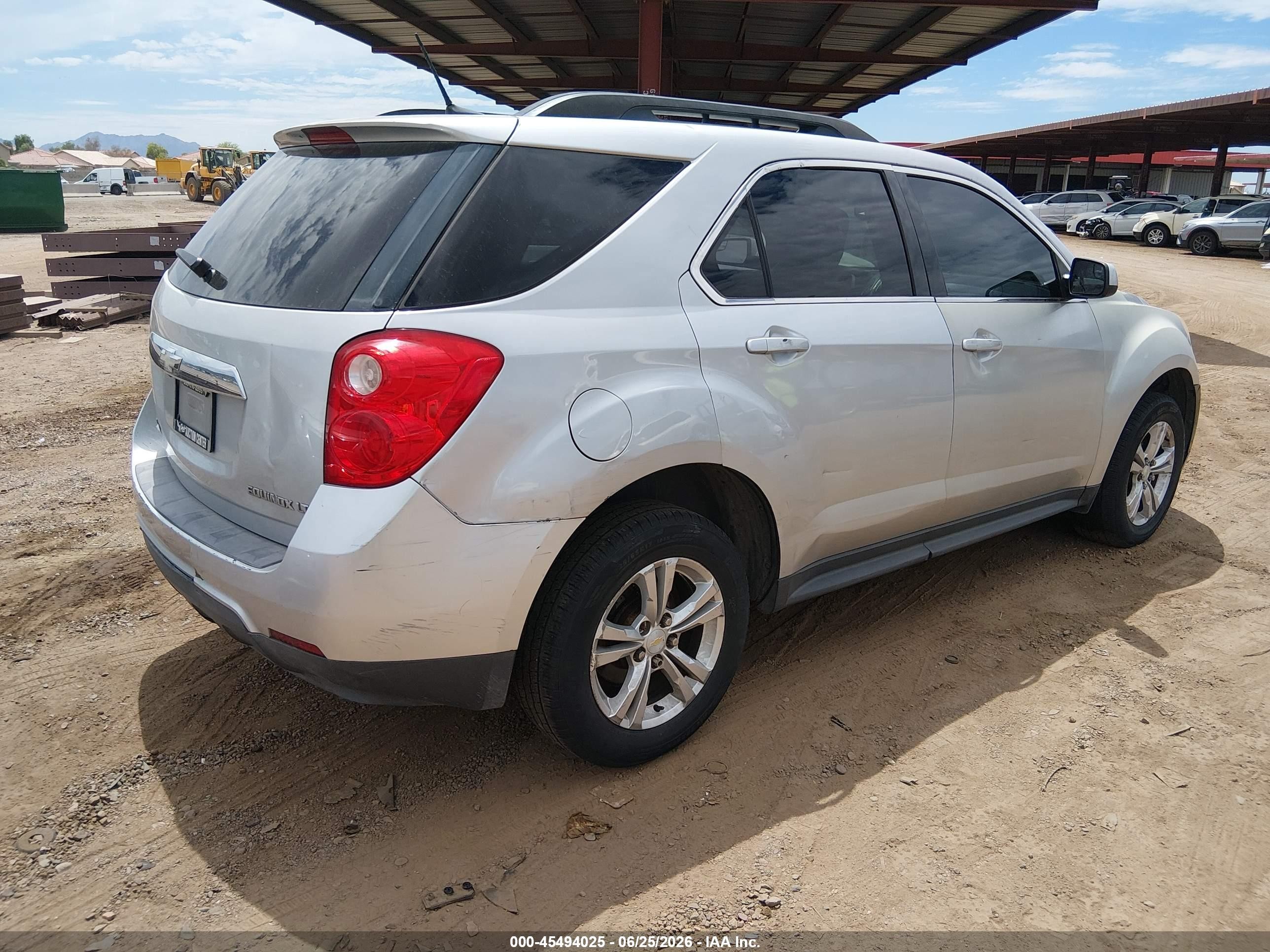 2013 Chevrolet Equinox Lt Silver vin: 1GNFLEEK0DZ130863