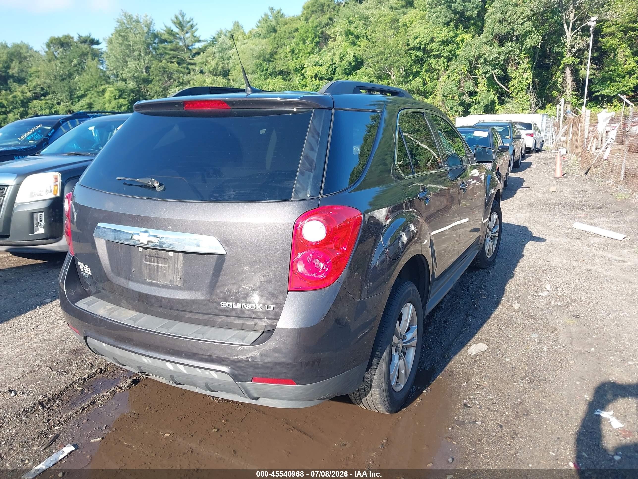 2013 Chevrolet Equinox Lt Gray vin: 1GNFLEEK3DZ102880