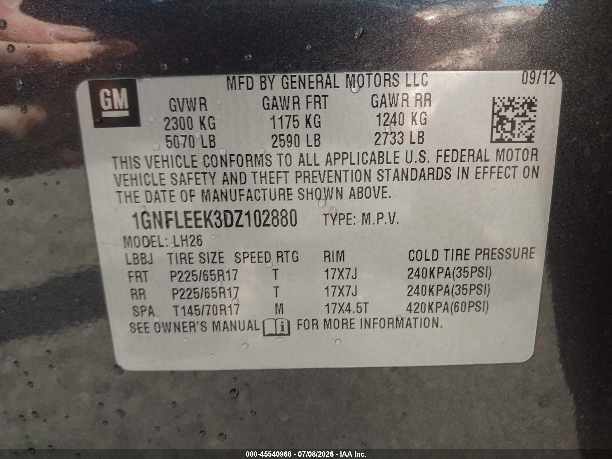 2013 Chevrolet Equinox Lt Gray vin: 1GNFLEEK3DZ102880