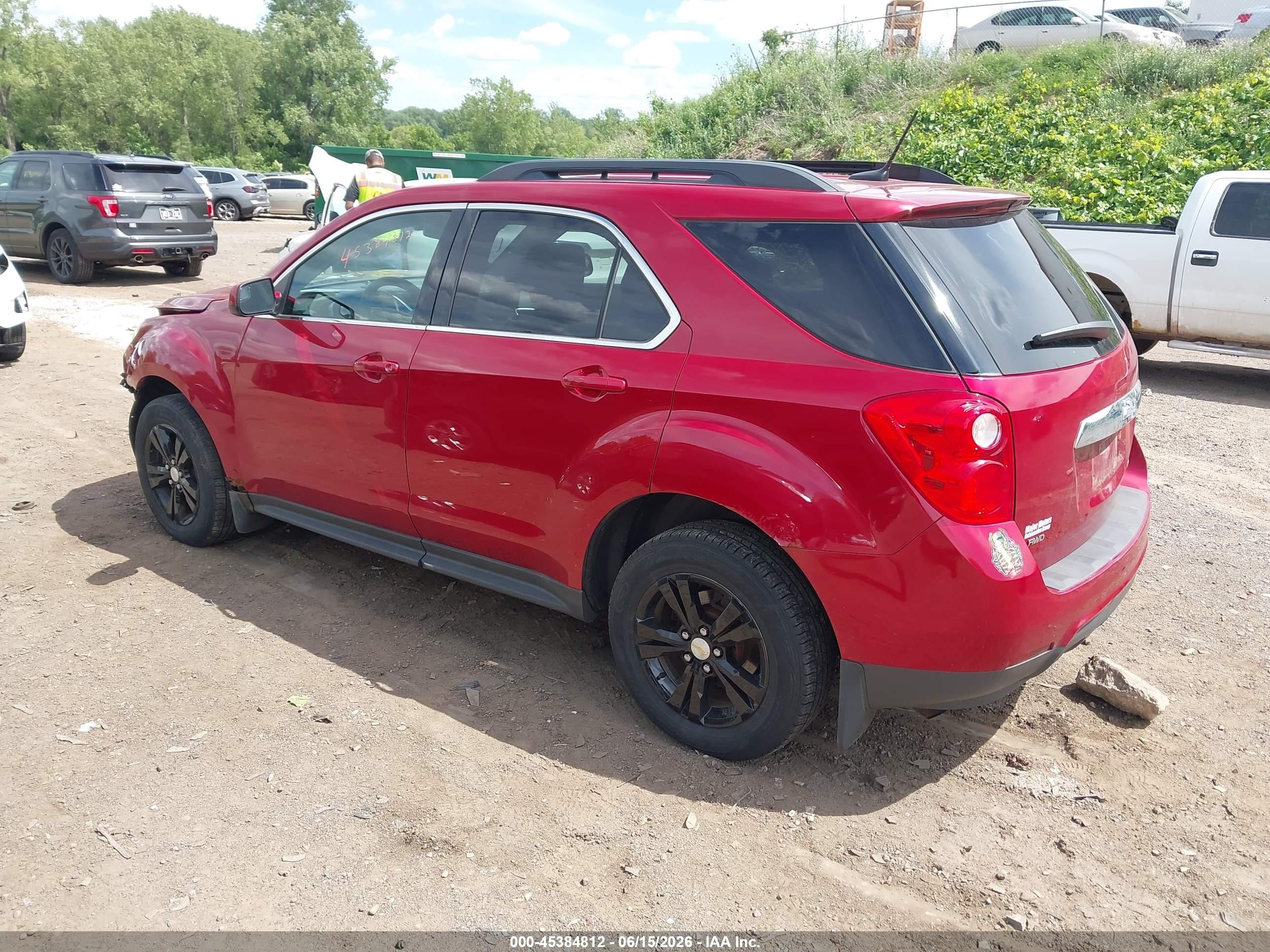 2013 Chevrolet Equinox Lt Red vin: 1GNFLEEK3DZ128704