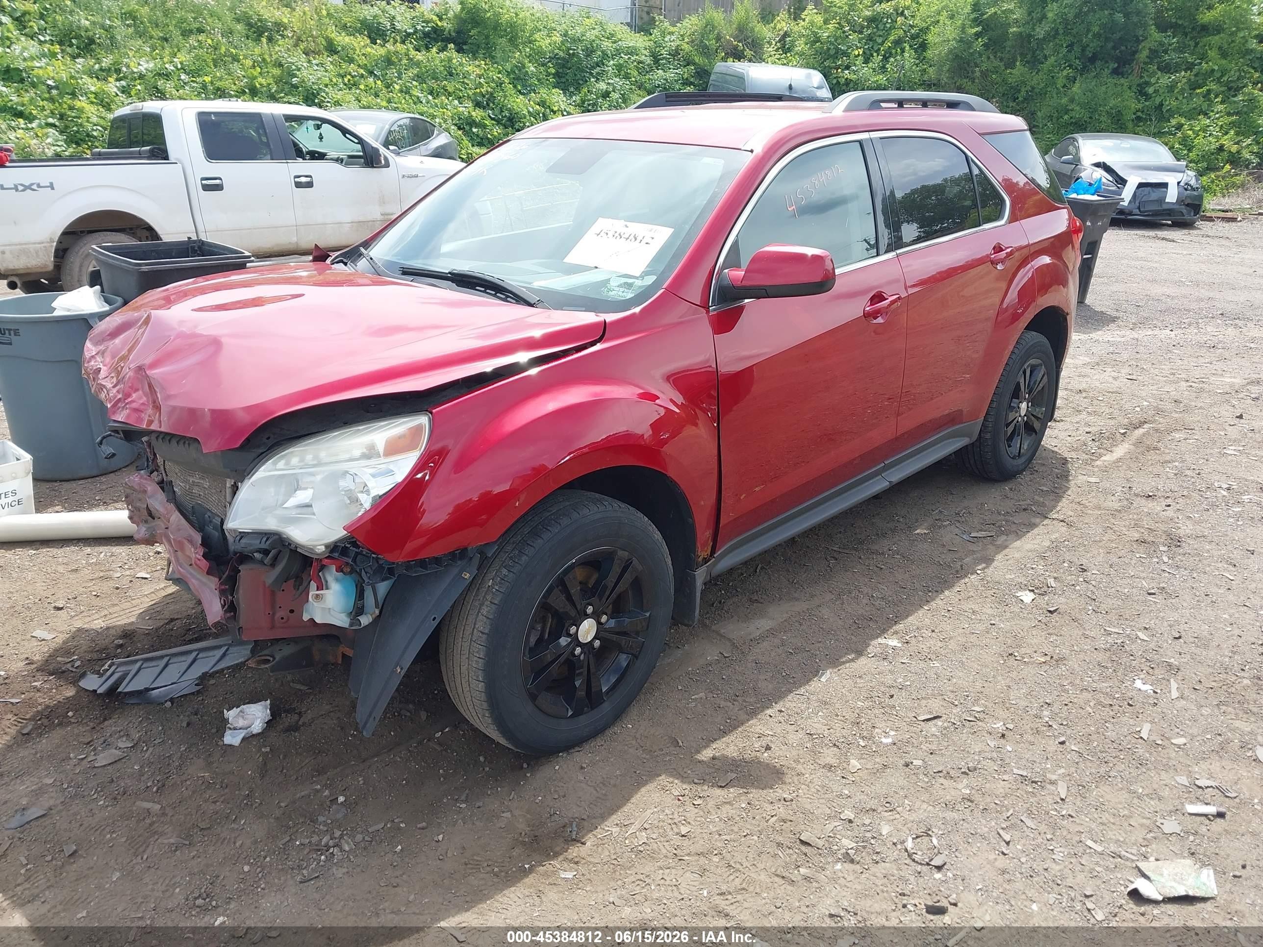 2013 Chevrolet Equinox Lt Red vin: 1GNFLEEK3DZ128704