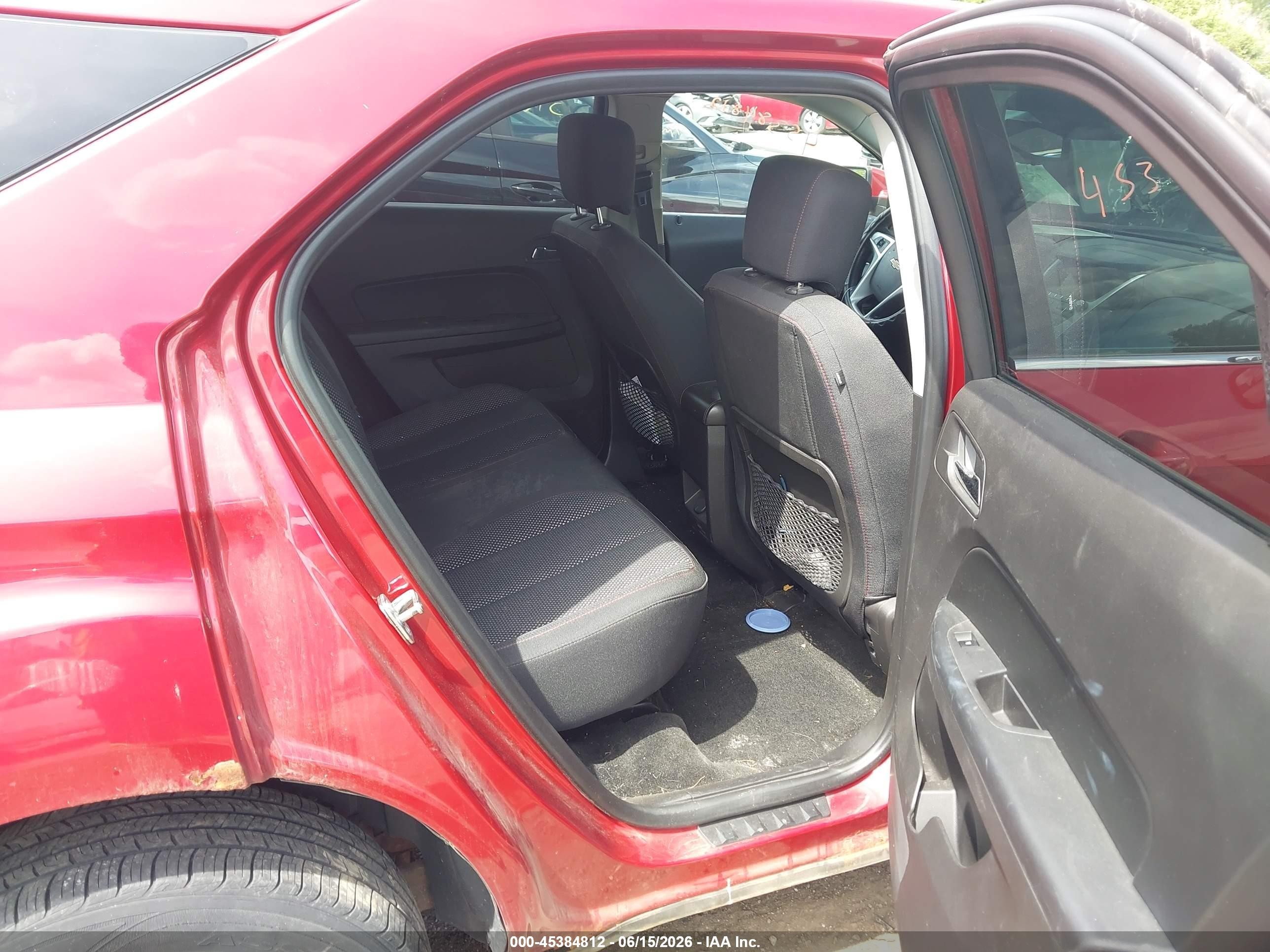 2013 Chevrolet Equinox Lt Red vin: 1GNFLEEK3DZ128704