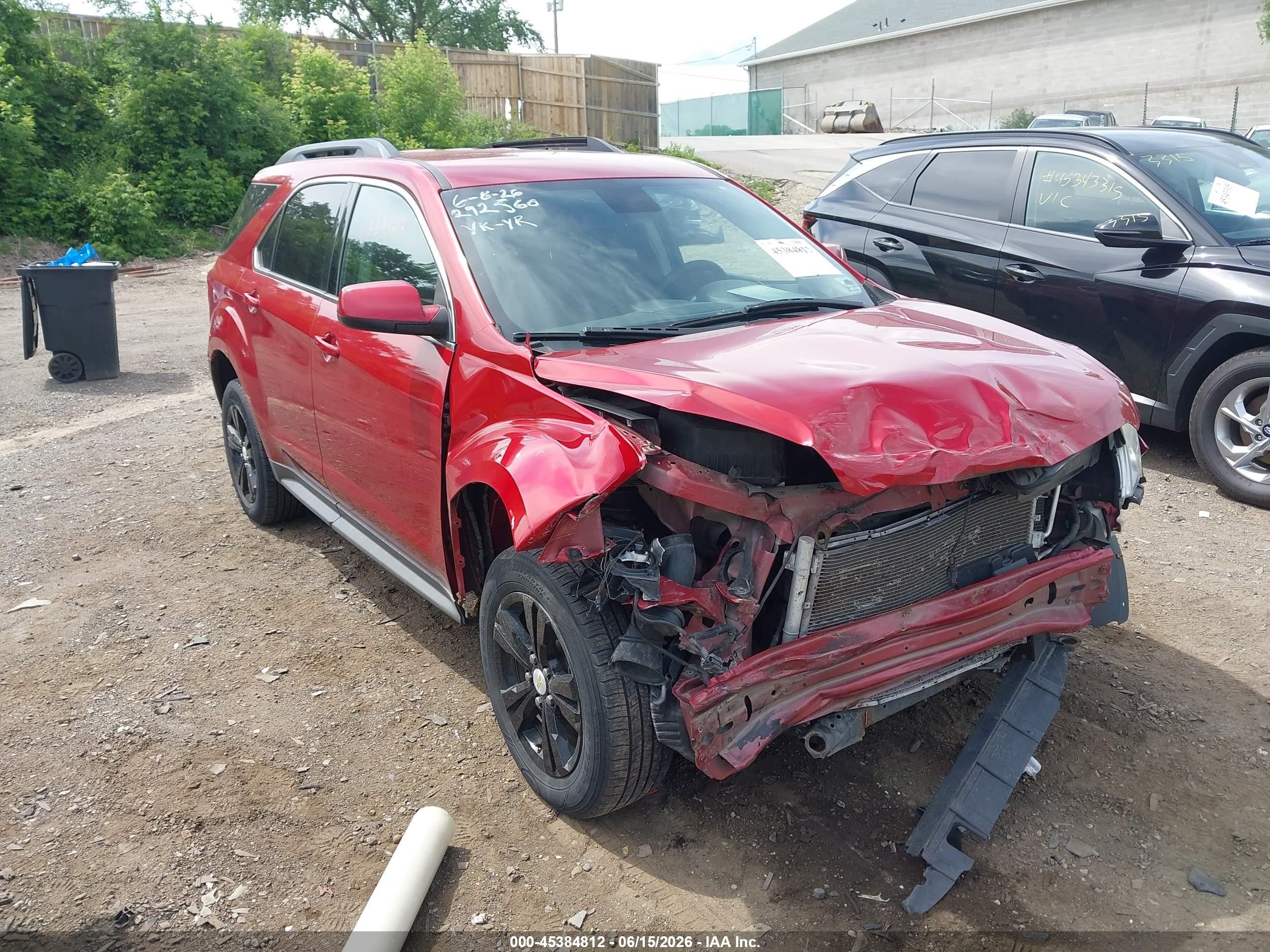 2013 Chevrolet Equinox Lt Red vin: 1GNFLEEK3DZ128704