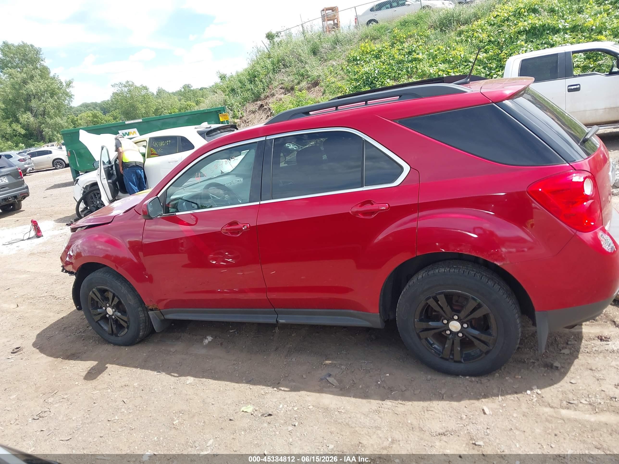 2013 Chevrolet Equinox Lt Red vin: 1GNFLEEK3DZ128704