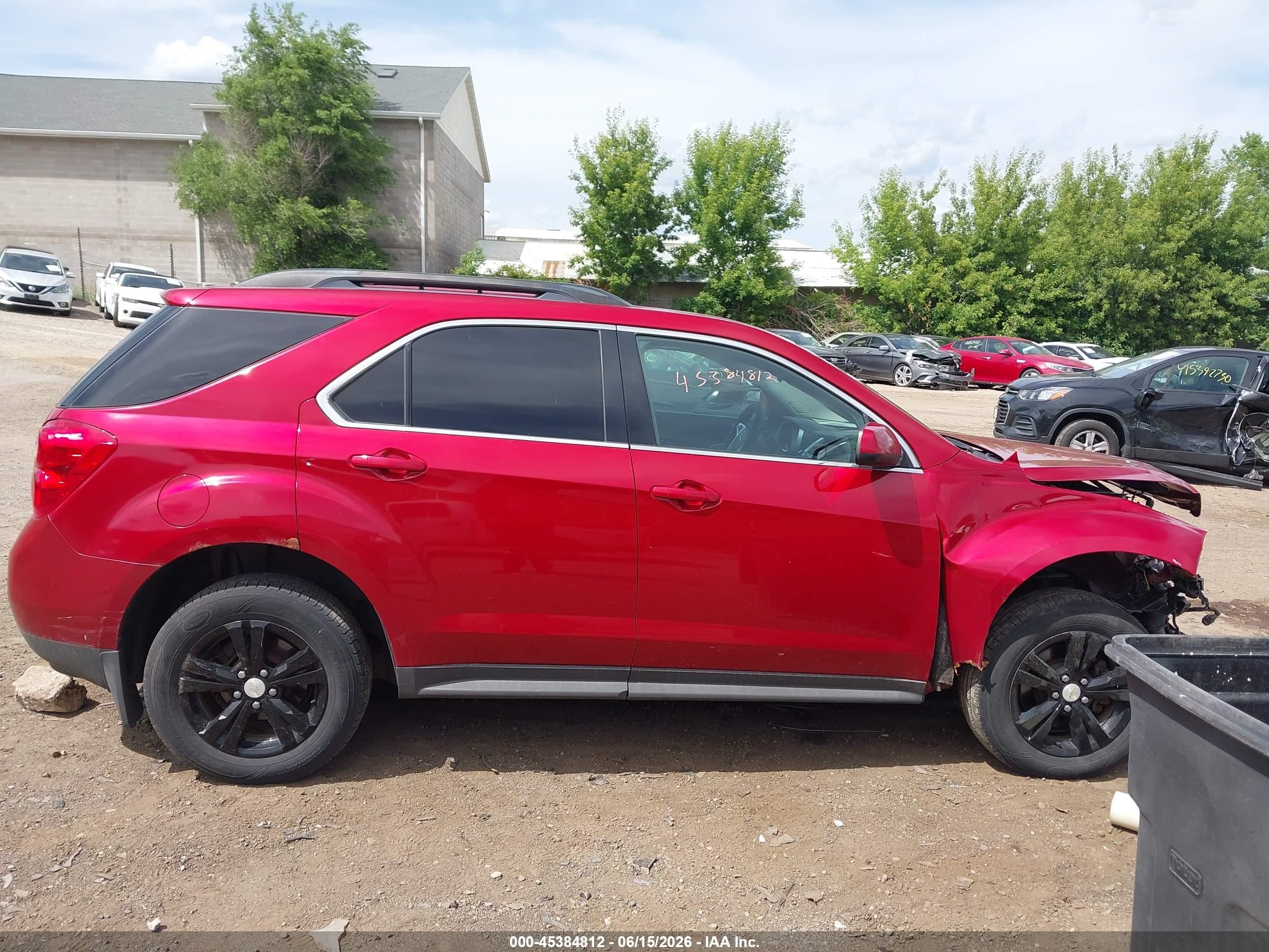 2013 Chevrolet Equinox Lt Red vin: 1GNFLEEK3DZ128704