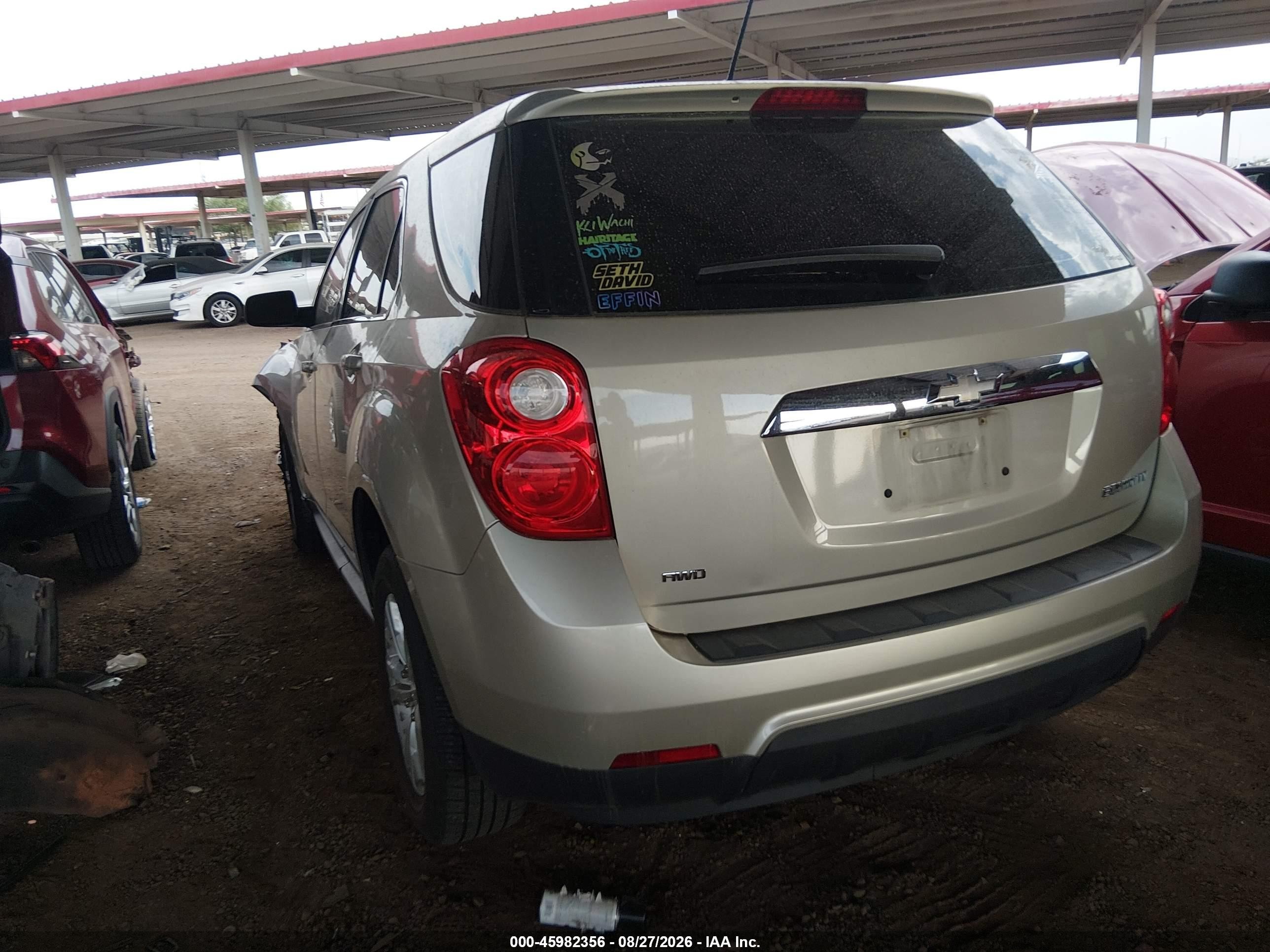 2015 Chevrolet Equinox Ls Cream vin: 1GNFLEEK3FZ140046