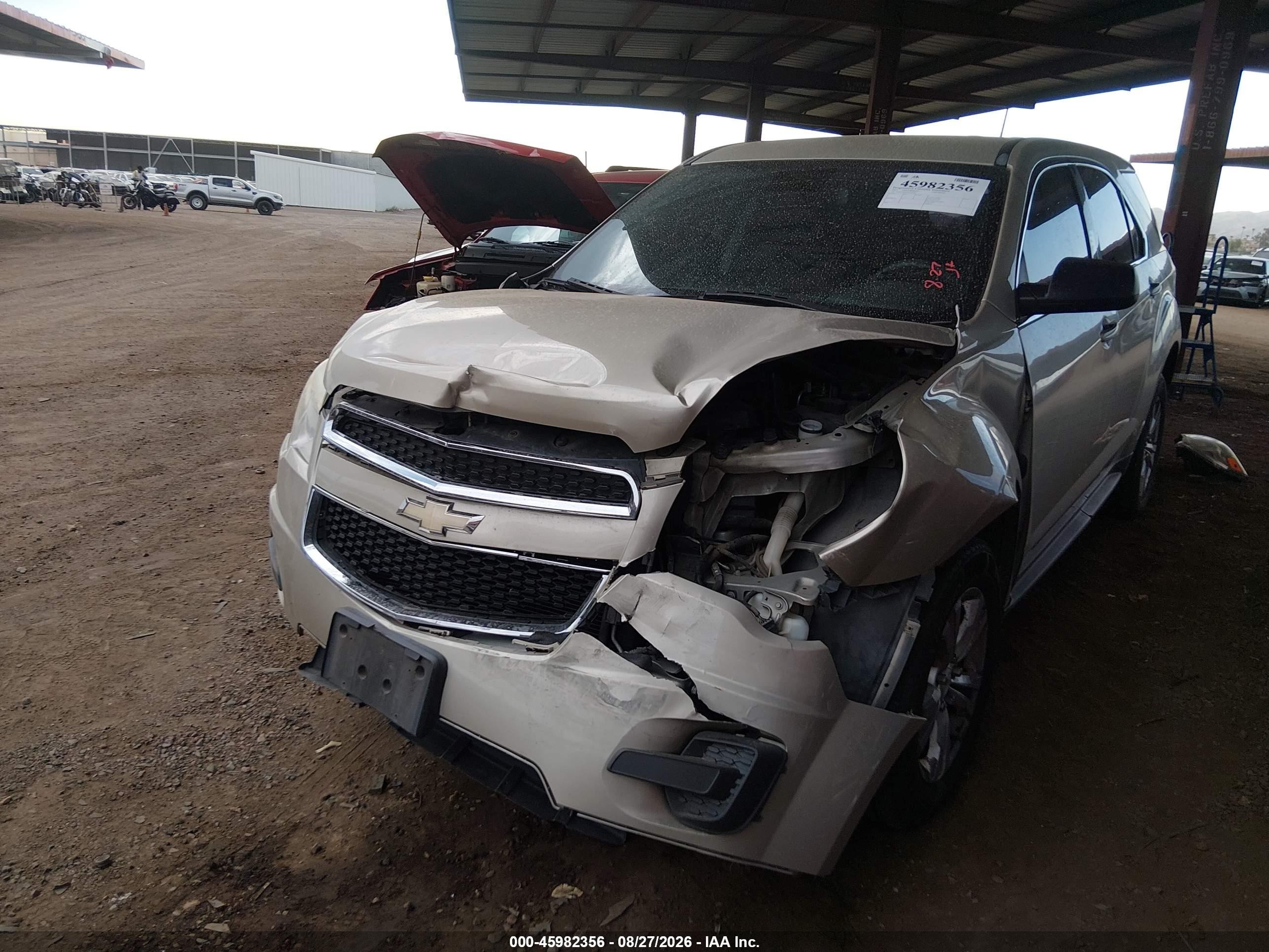 2015 Chevrolet Equinox Ls Cream vin: 1GNFLEEK3FZ140046