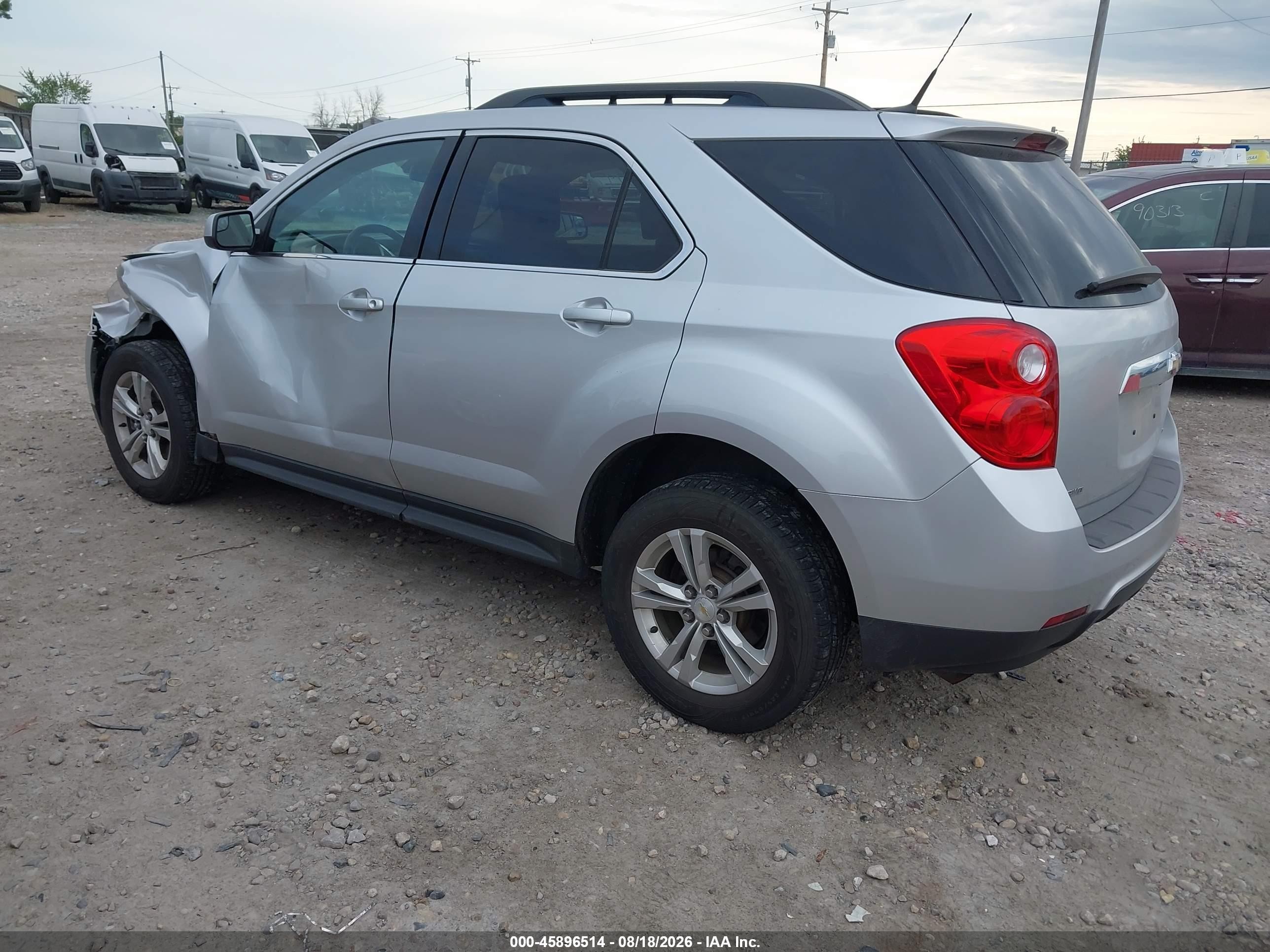 2013 Chevrolet Equinox Lt Gray vin: 1GNFLEEK5DZ113220