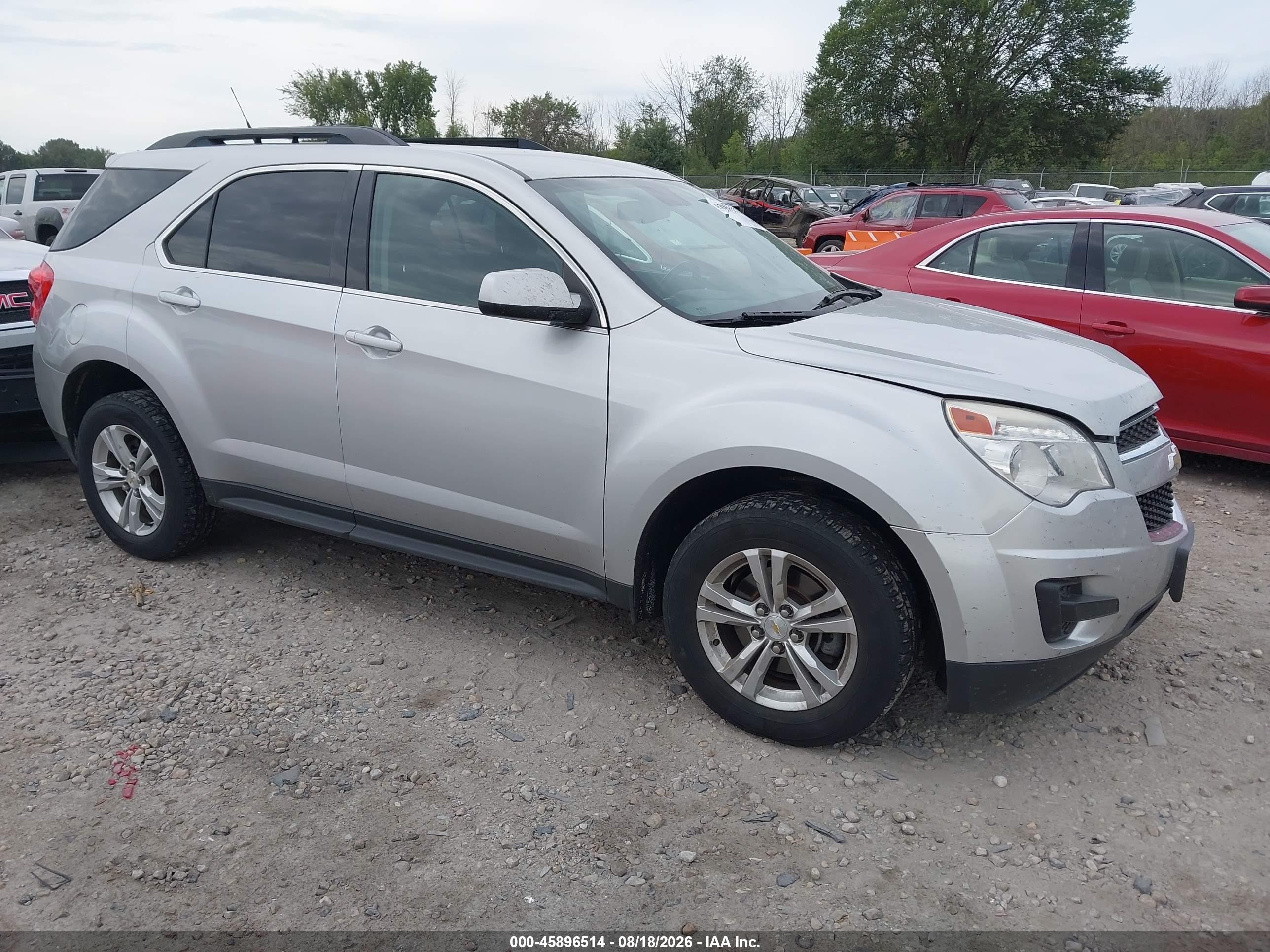 2013 Chevrolet Equinox Lt Gray vin: 1GNFLEEK5DZ113220