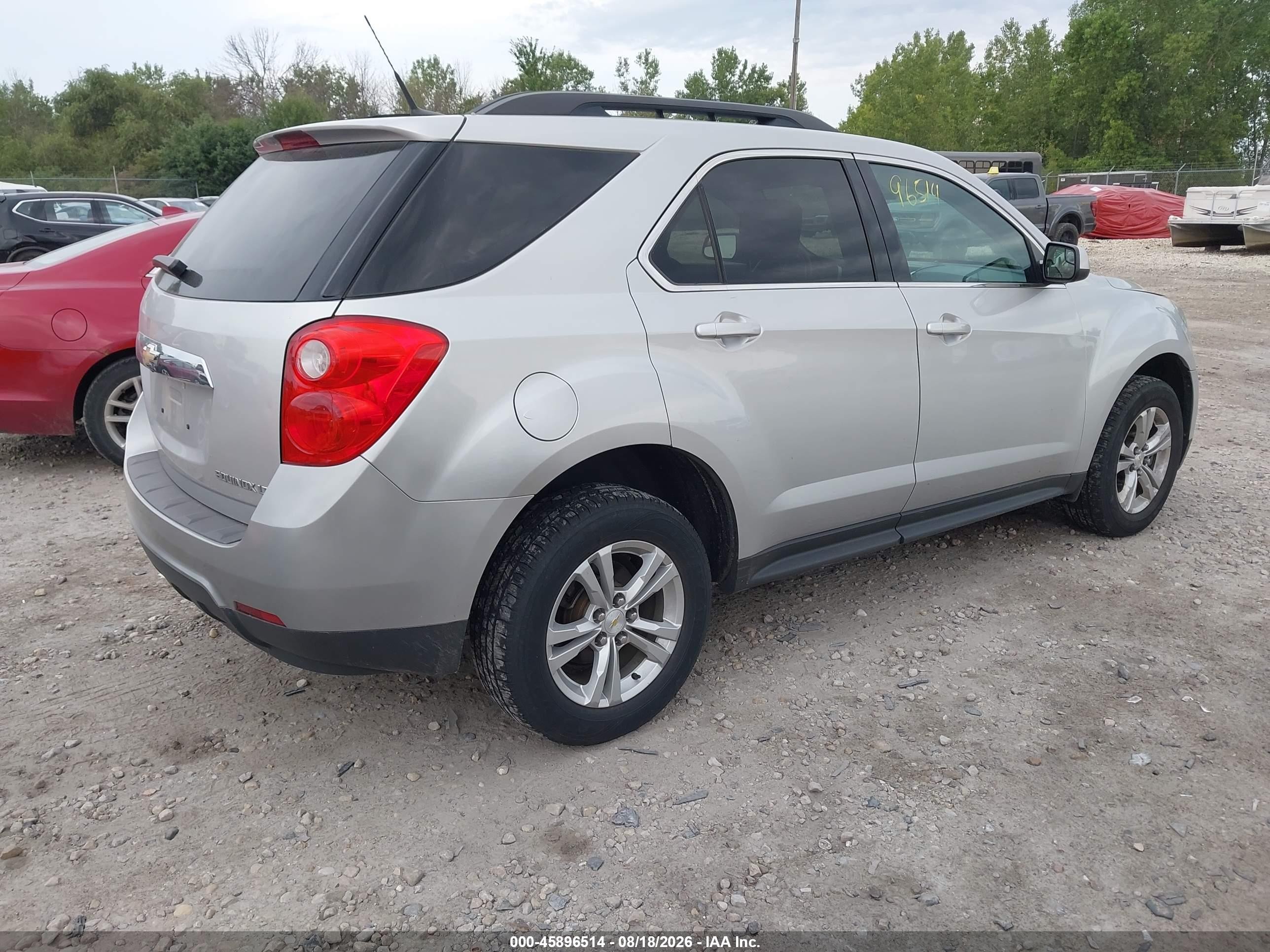 2013 Chevrolet Equinox Lt Gray vin: 1GNFLEEK5DZ113220