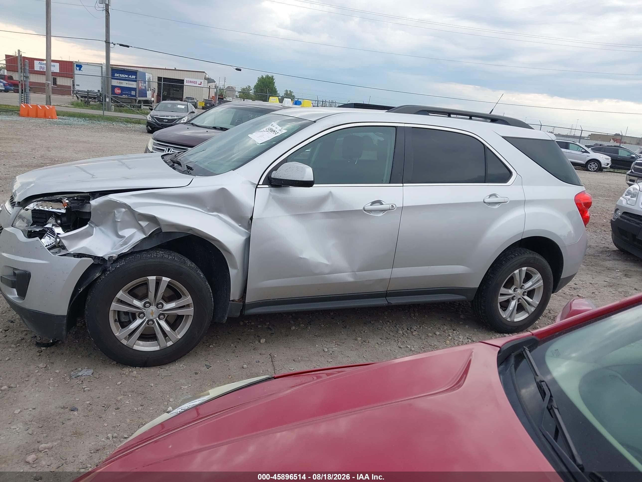 2013 Chevrolet Equinox Lt Gray vin: 1GNFLEEK5DZ113220