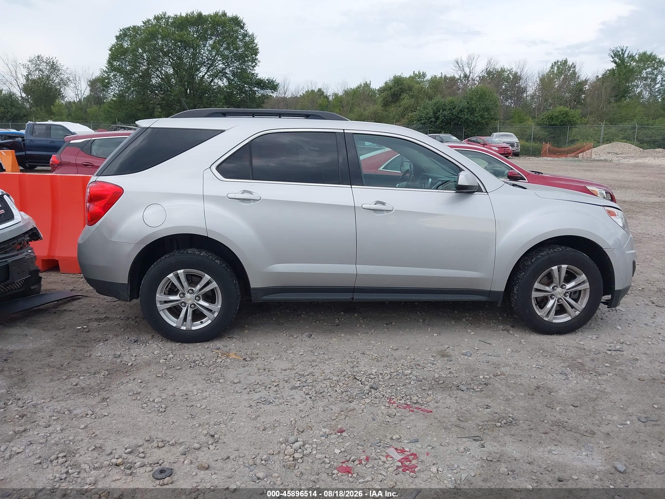 2013 Chevrolet Equinox Lt Gray vin: 1GNFLEEK5DZ113220