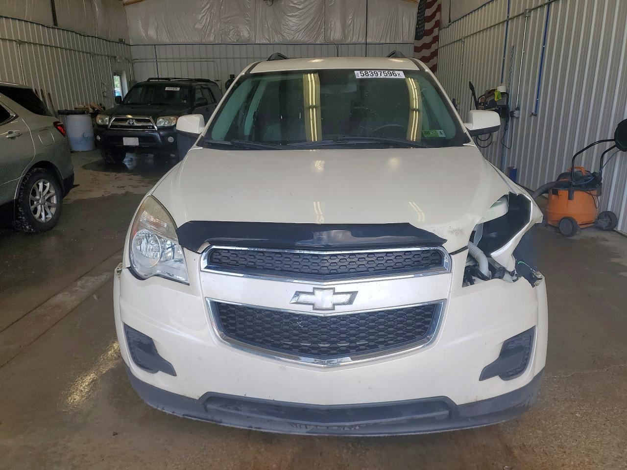 2013 Chevrolet Equinox Lt White vin: 1GNFLEEK5DZ131586