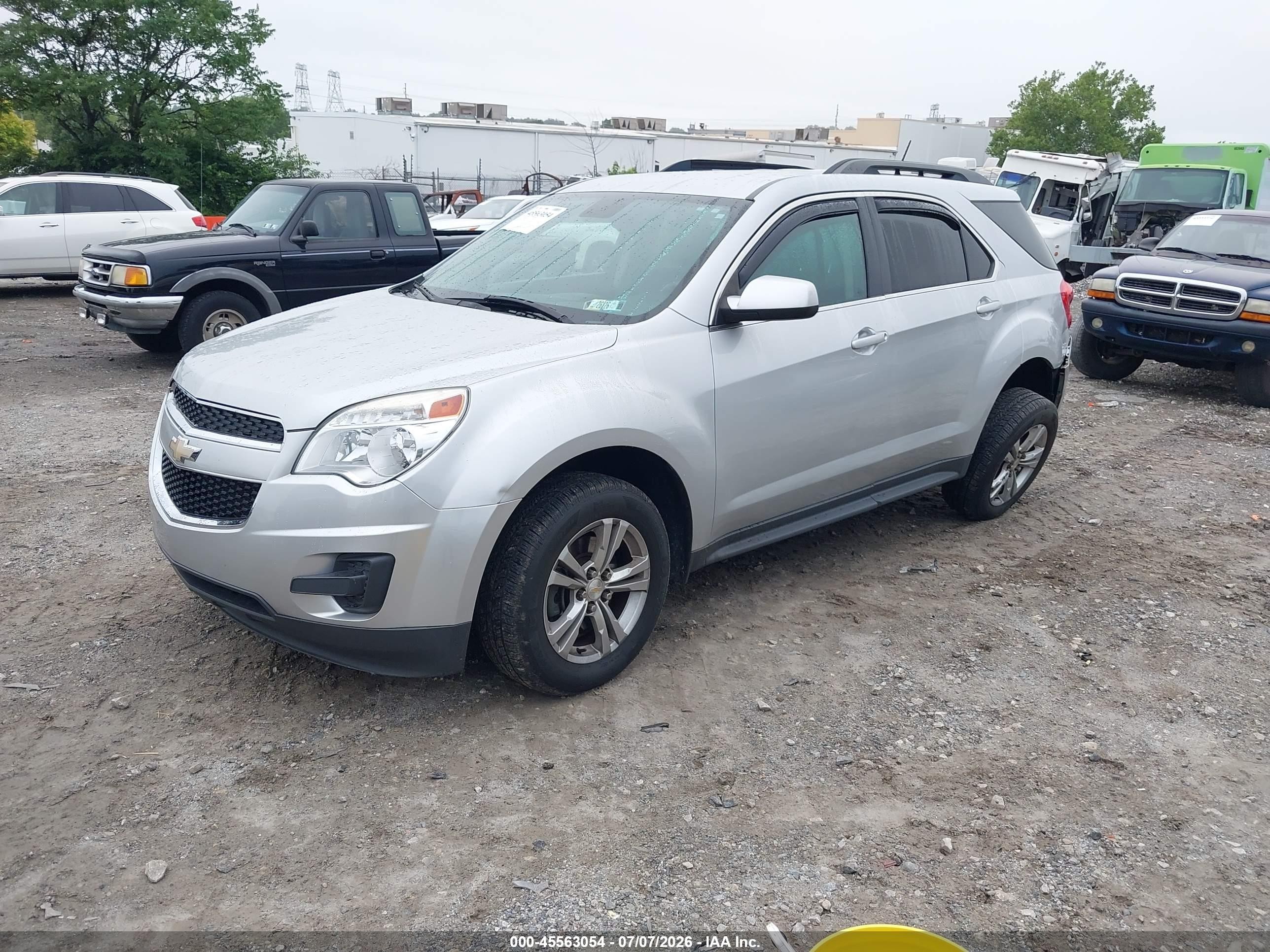 2013 Chevrolet Equinox Lt Silver vin: 1GNFLEEK6DZ104851