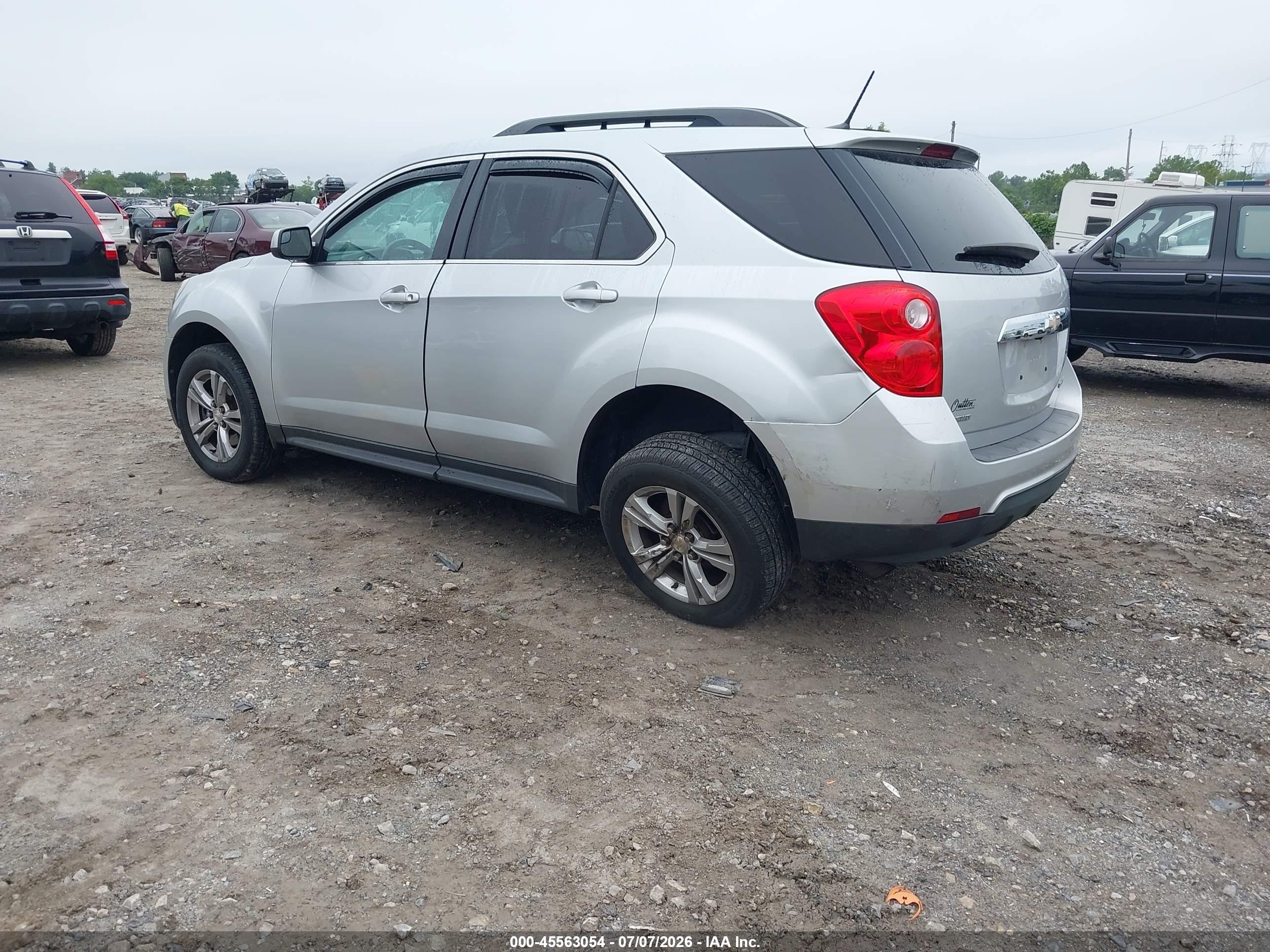 2013 Chevrolet Equinox Lt Silver vin: 1GNFLEEK6DZ104851