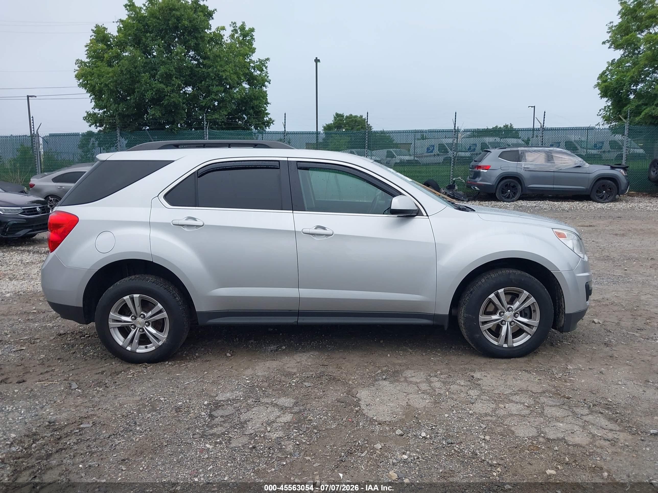 2013 Chevrolet Equinox Lt Silver vin: 1GNFLEEK6DZ104851