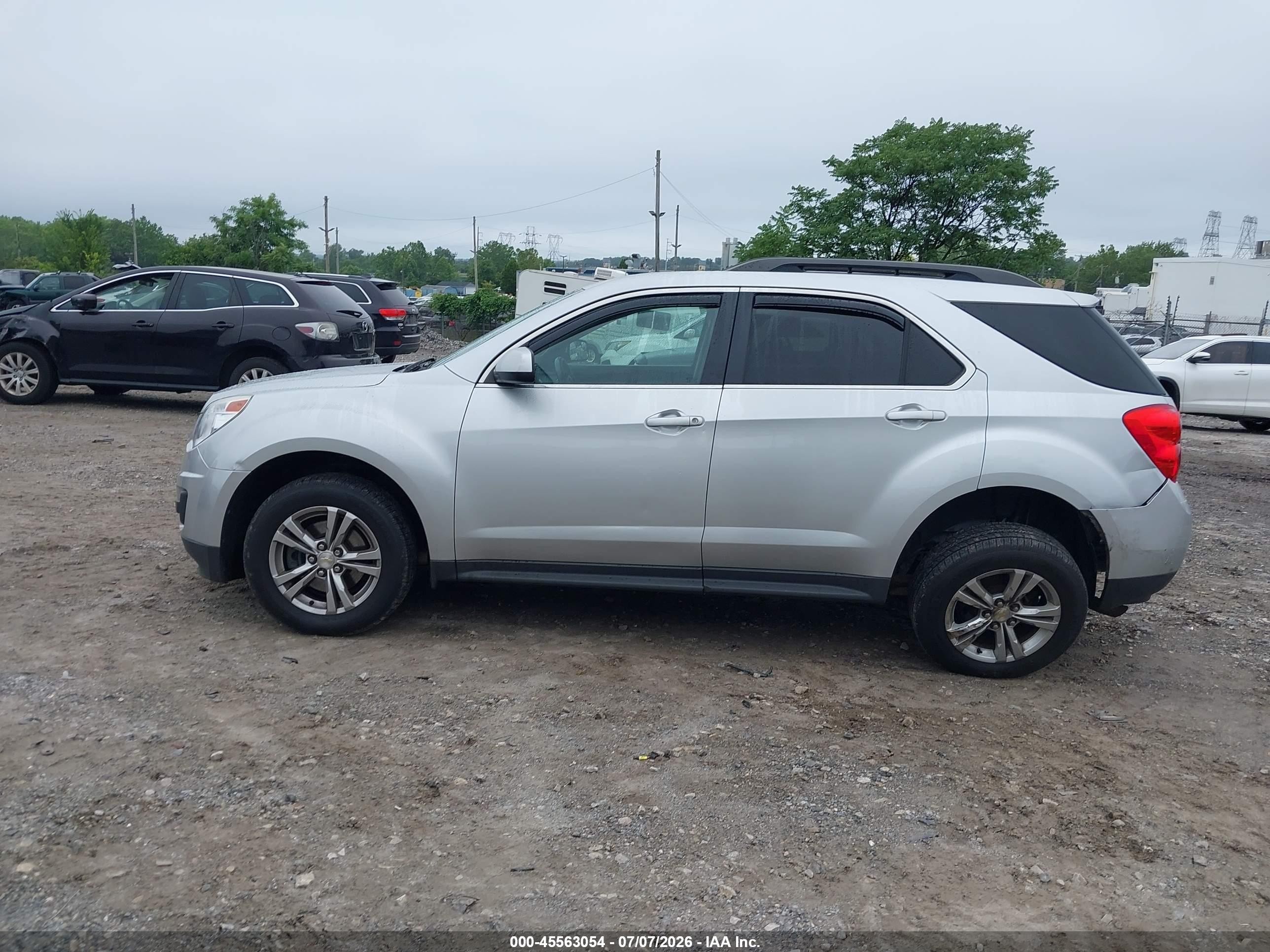 2013 Chevrolet Equinox Lt Silver vin: 1GNFLEEK6DZ104851