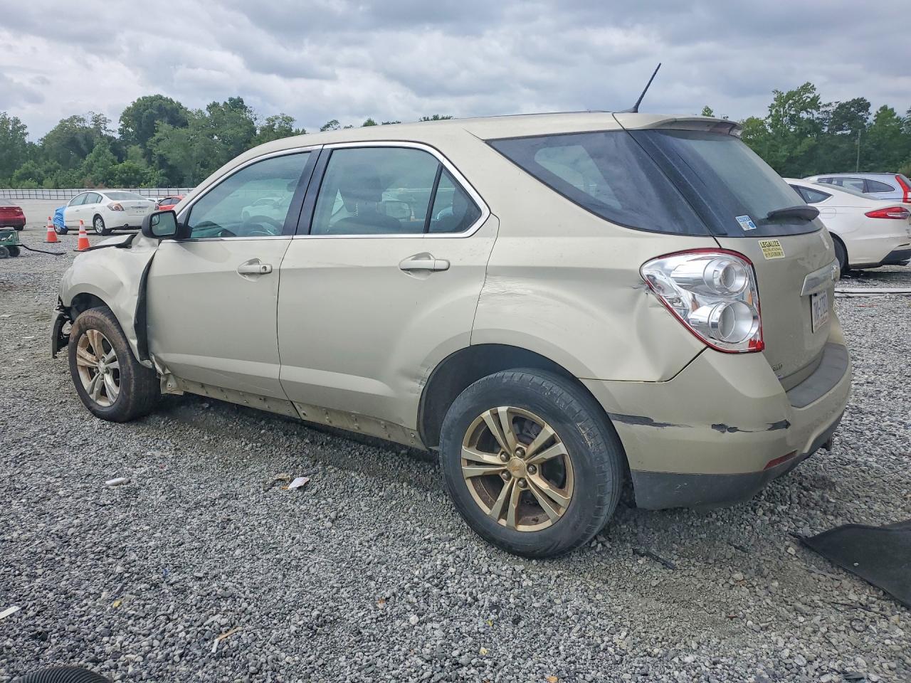 2014 Chevrolet Equinox Ls Cream vin: 1GNFLEEK6EZ116709