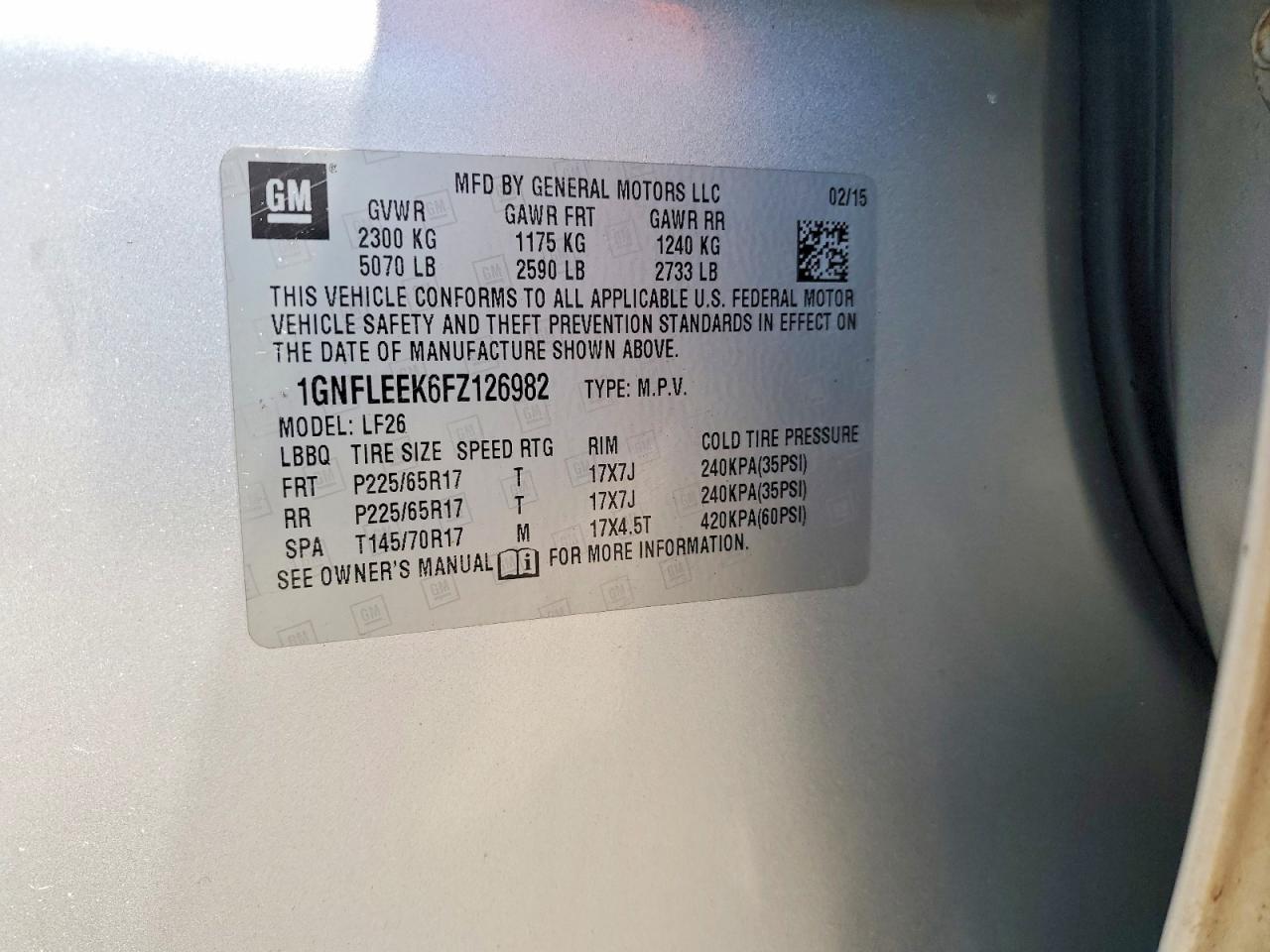 2015 Chevrolet Equinox Ls Silver vin: 1GNFLEEK6FZ126982