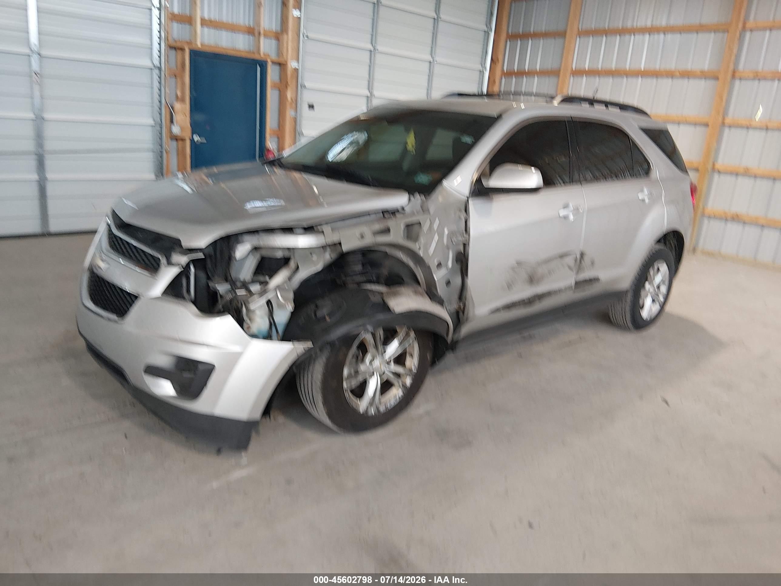 2013 Chevrolet Equinox Lt Silver vin: 1GNFLEEK7DZ128317