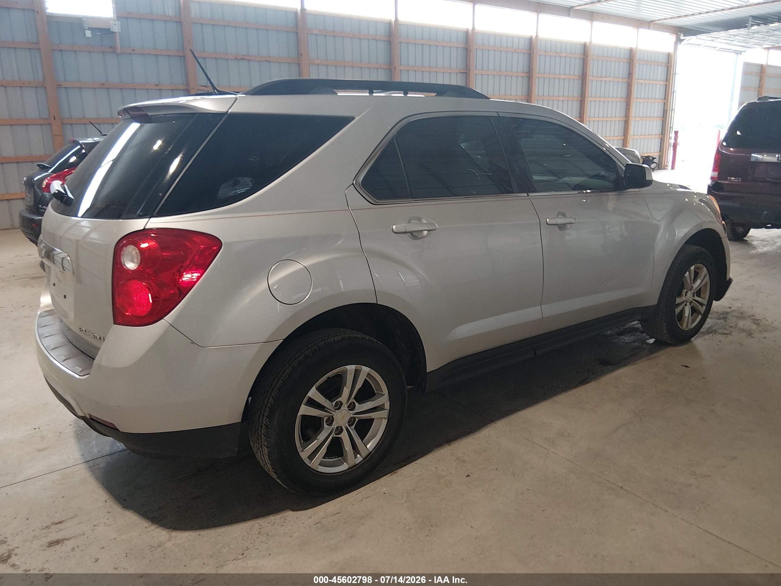 2013 Chevrolet Equinox Lt Silver vin: 1GNFLEEK7DZ128317