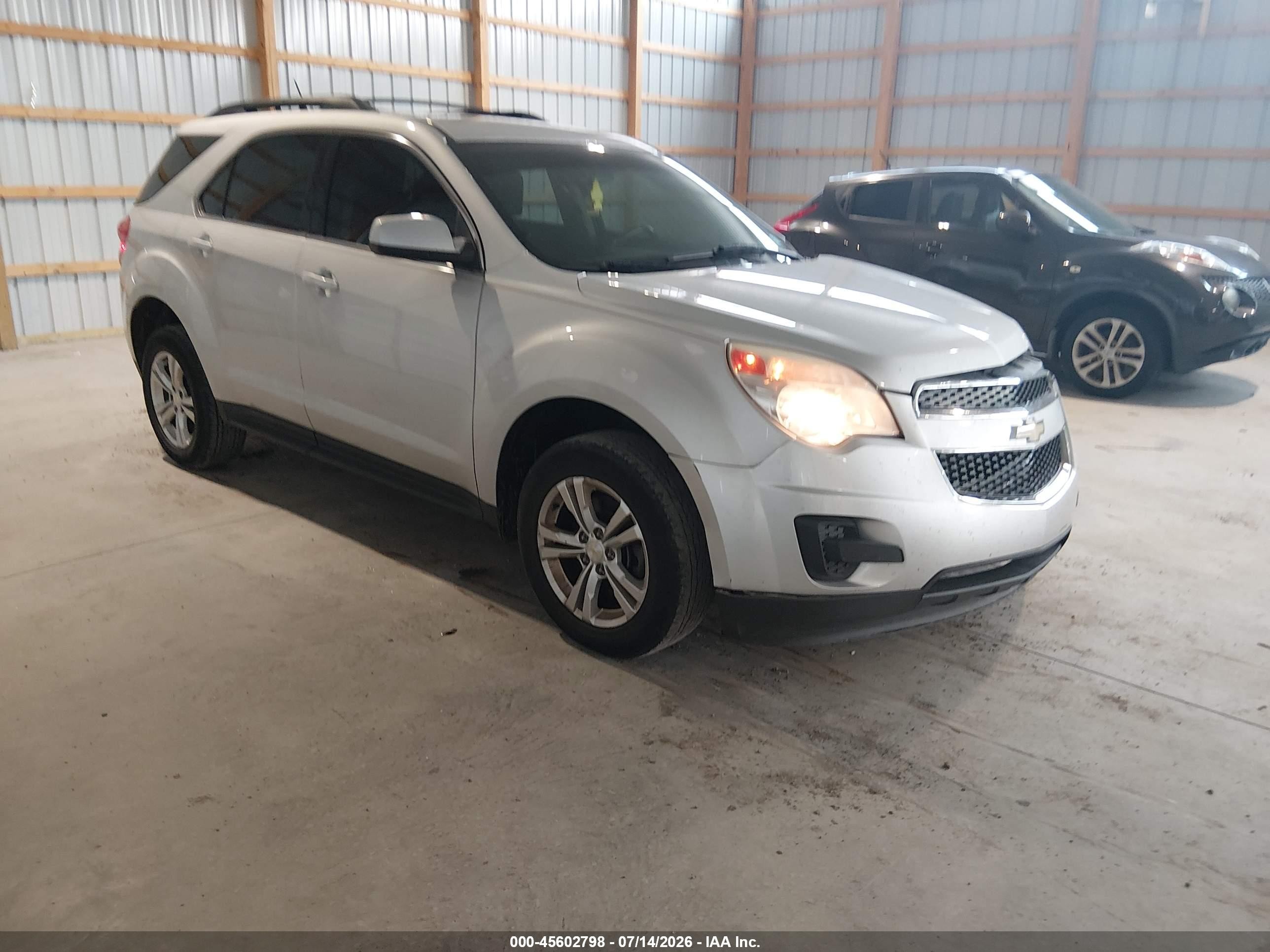 2013 Chevrolet Equinox Lt Silver vin: 1GNFLEEK7DZ128317