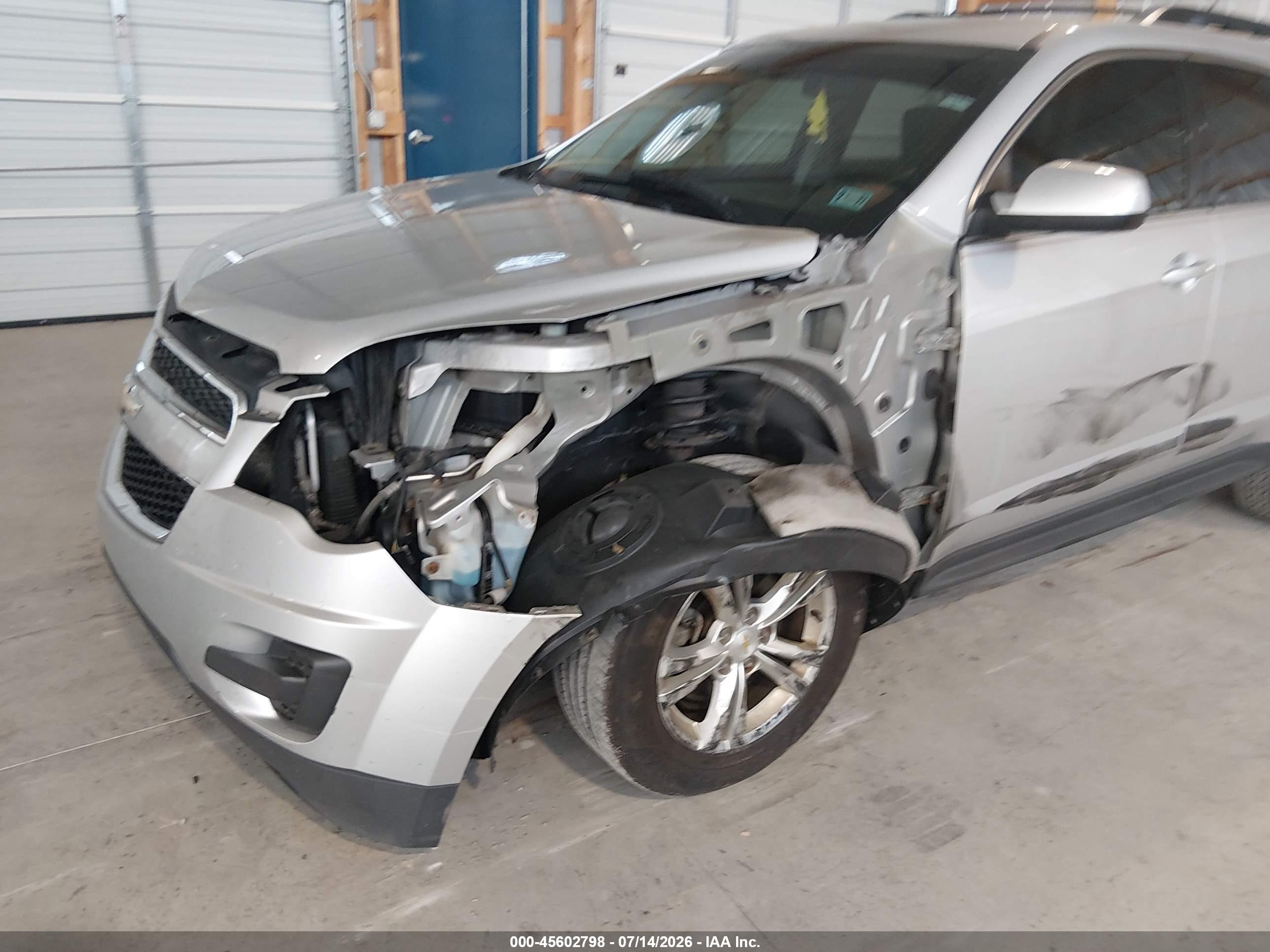2013 Chevrolet Equinox Lt Silver vin: 1GNFLEEK7DZ128317