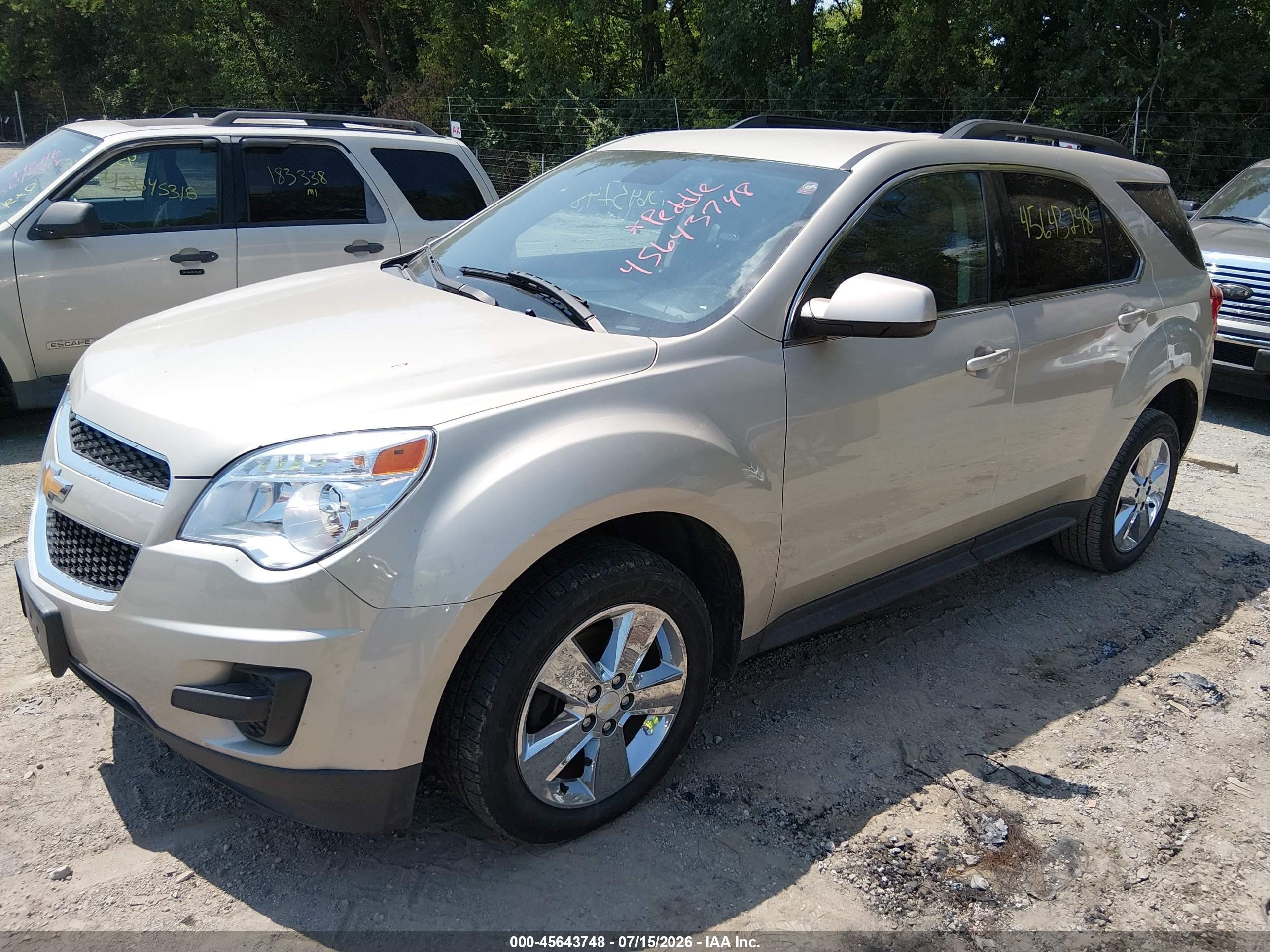 2013 Chevrolet Equinox Lt Pewter vin: 1GNFLEEK8DZ111655