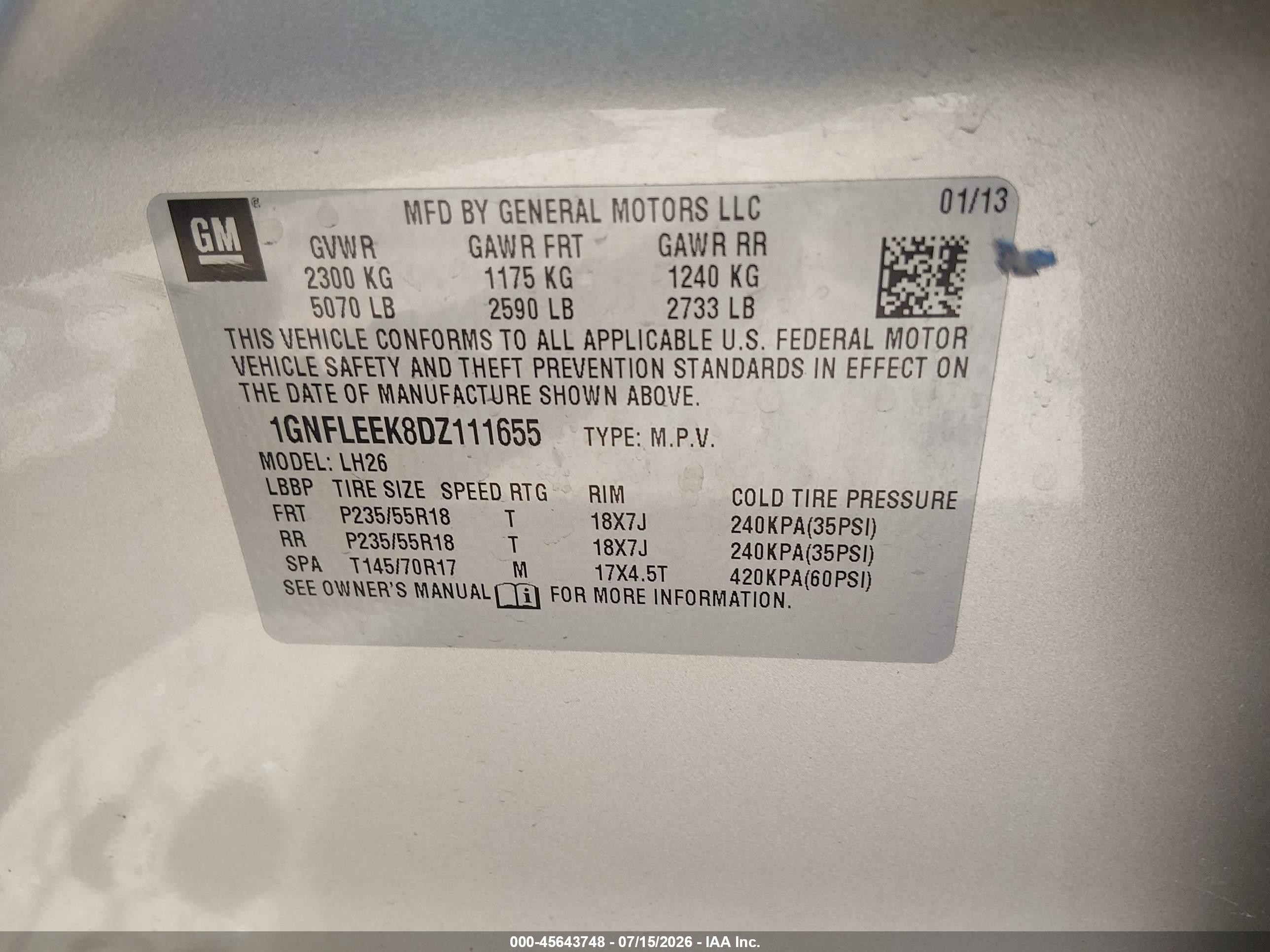 2013 Chevrolet Equinox Lt Pewter vin: 1GNFLEEK8DZ111655