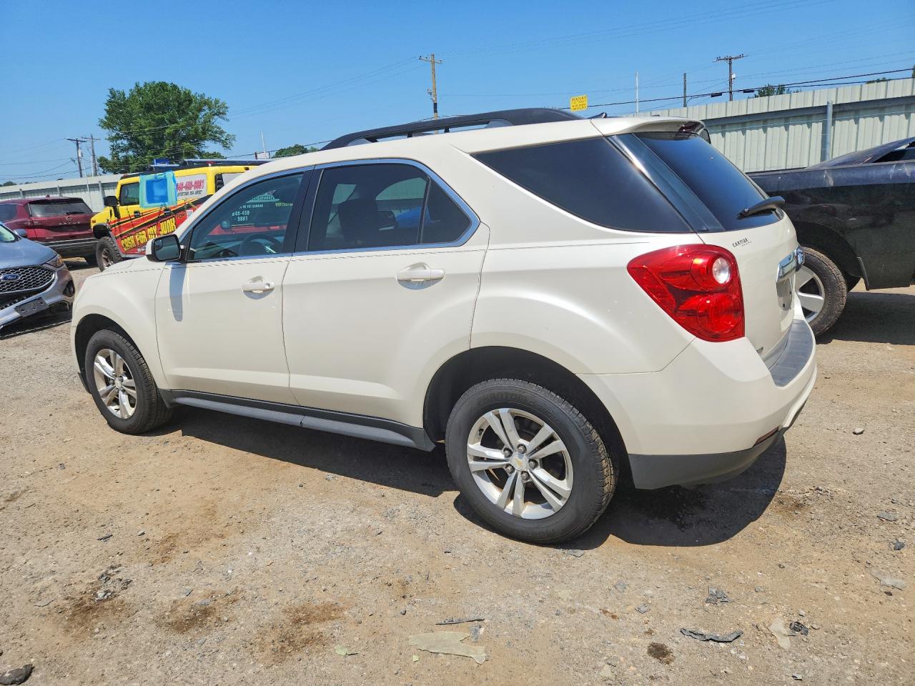 2013 Chevrolet Equinox Lt White vin: 1GNFLEEK9DZ125001