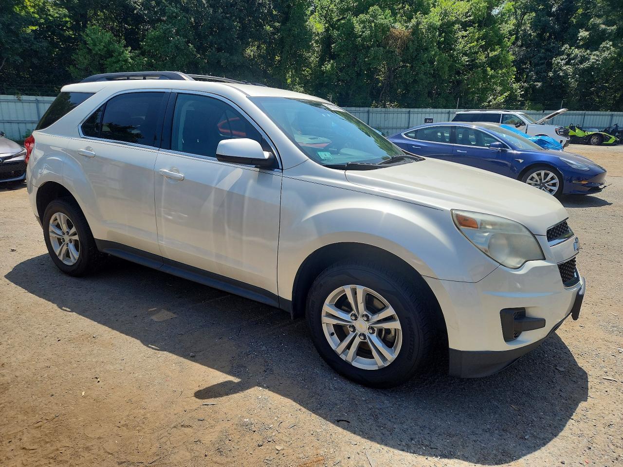 2013 Chevrolet Equinox Lt White vin: 1GNFLEEK9DZ125001