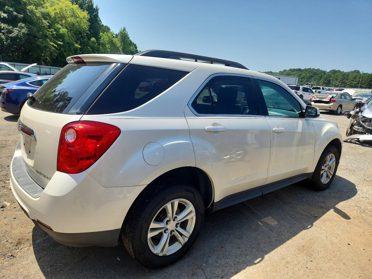 2013 Chevrolet Equinox Lt White vin: 1GNFLEEK9DZ125001