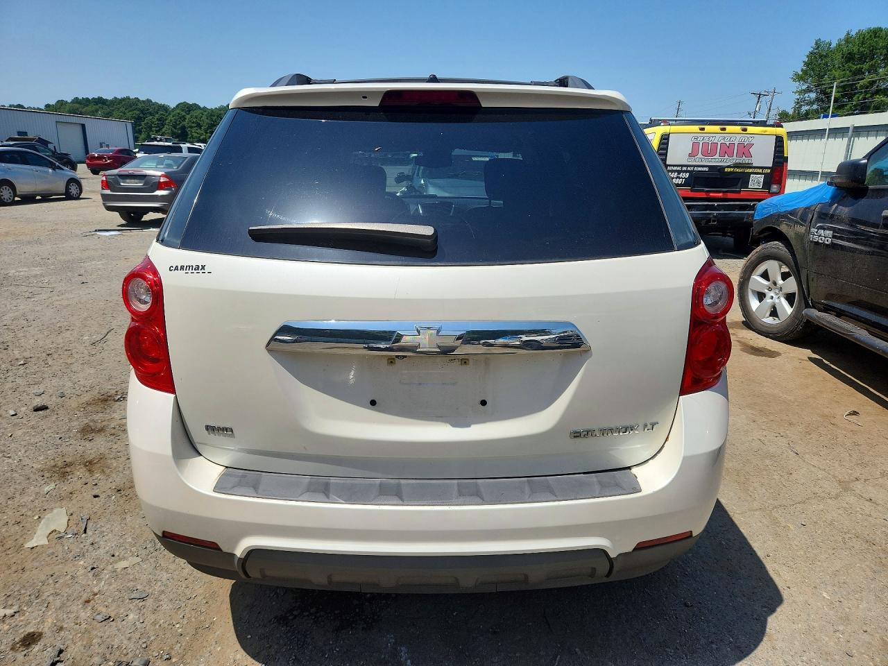 2013 Chevrolet Equinox Lt White vin: 1GNFLEEK9DZ125001