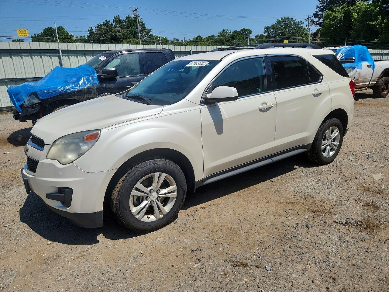 2013 Chevrolet Equinox Lt White vin: 1GNFLEEK9DZ125001