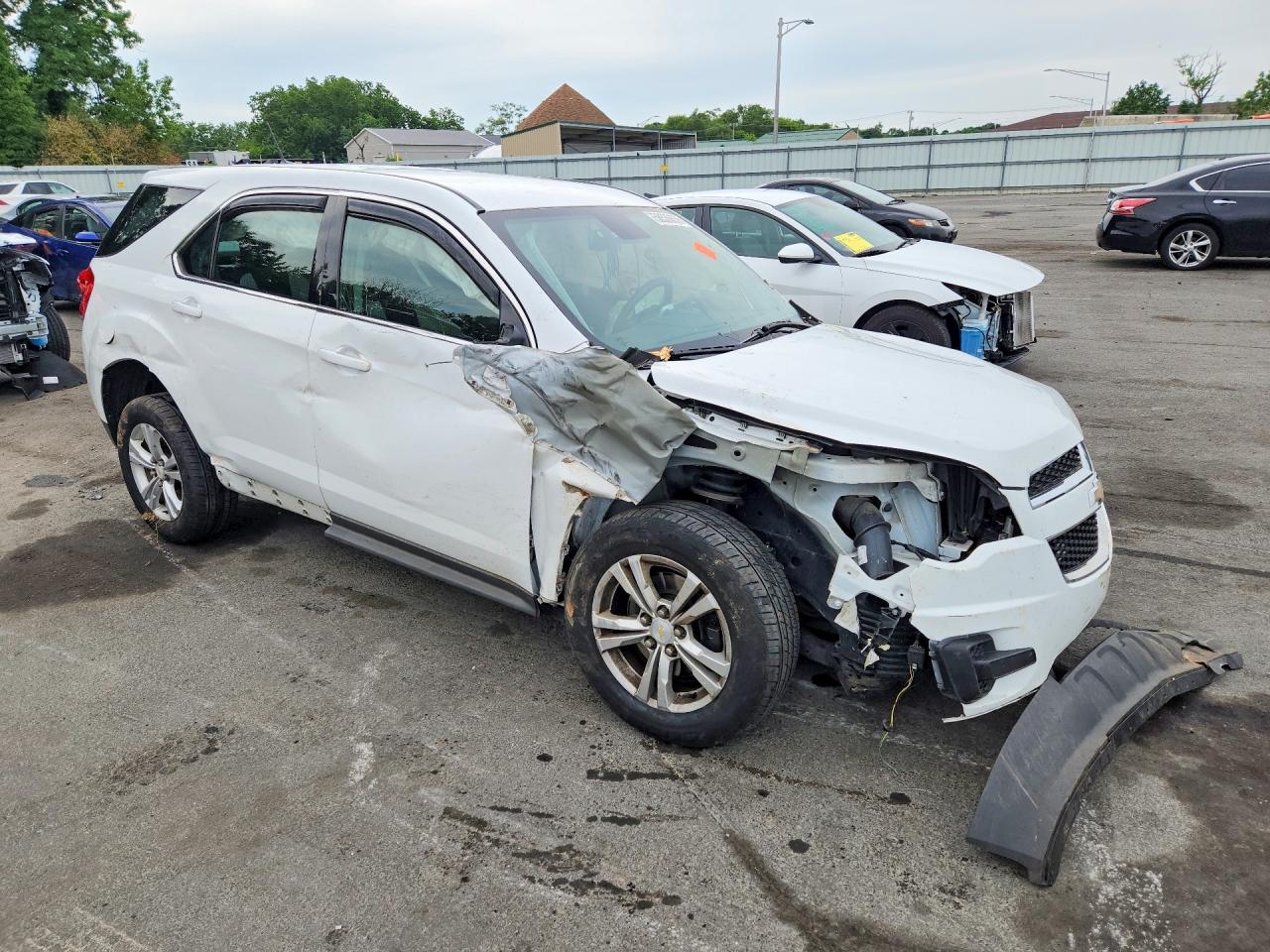2014 Chevrolet Equinox Ls Белый vin: 1GNFLEEK9EZ106062
