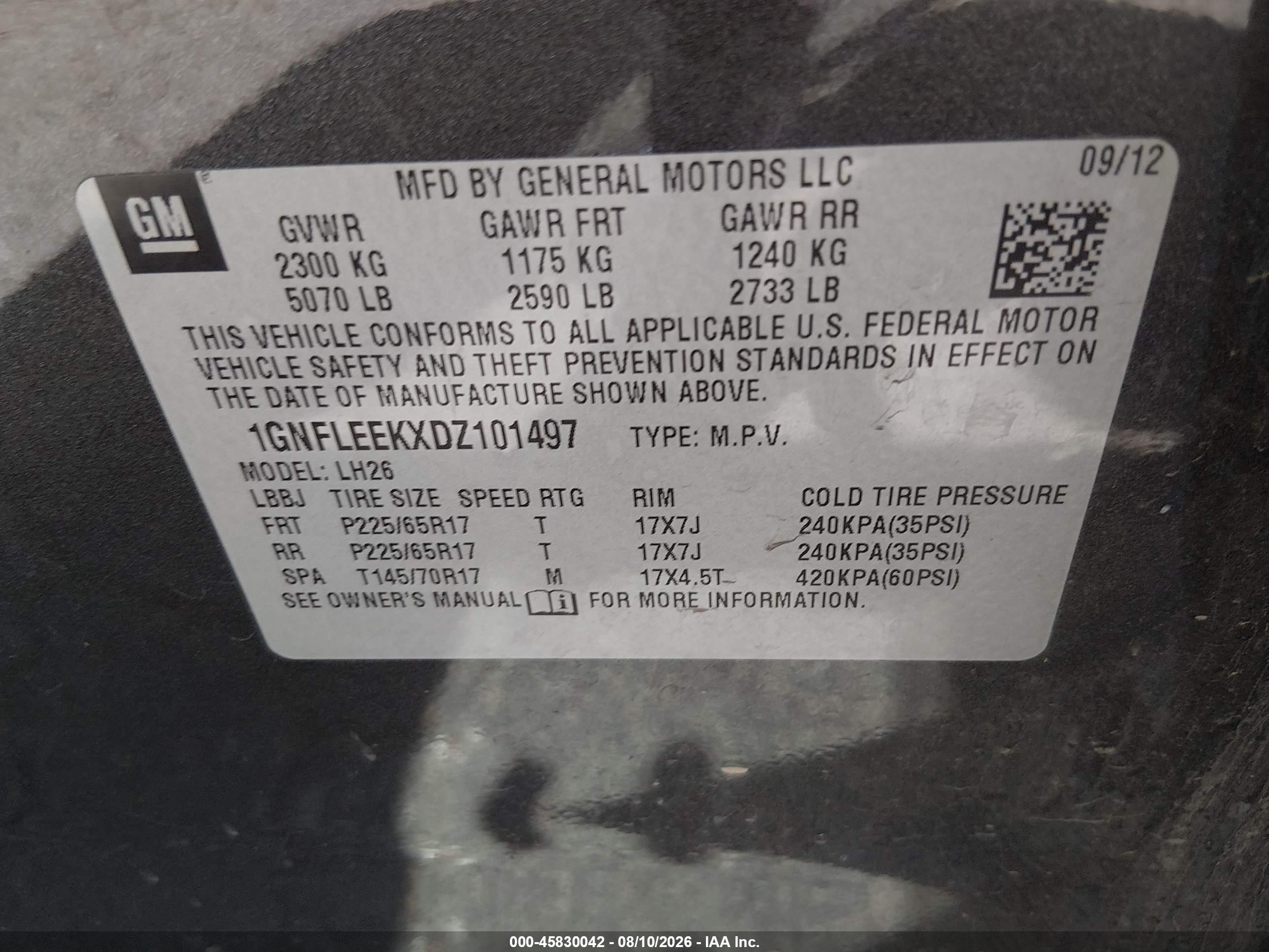 2013 Chevrolet Equinox Lt Черный vin: 1GNFLEEKXDZ101497