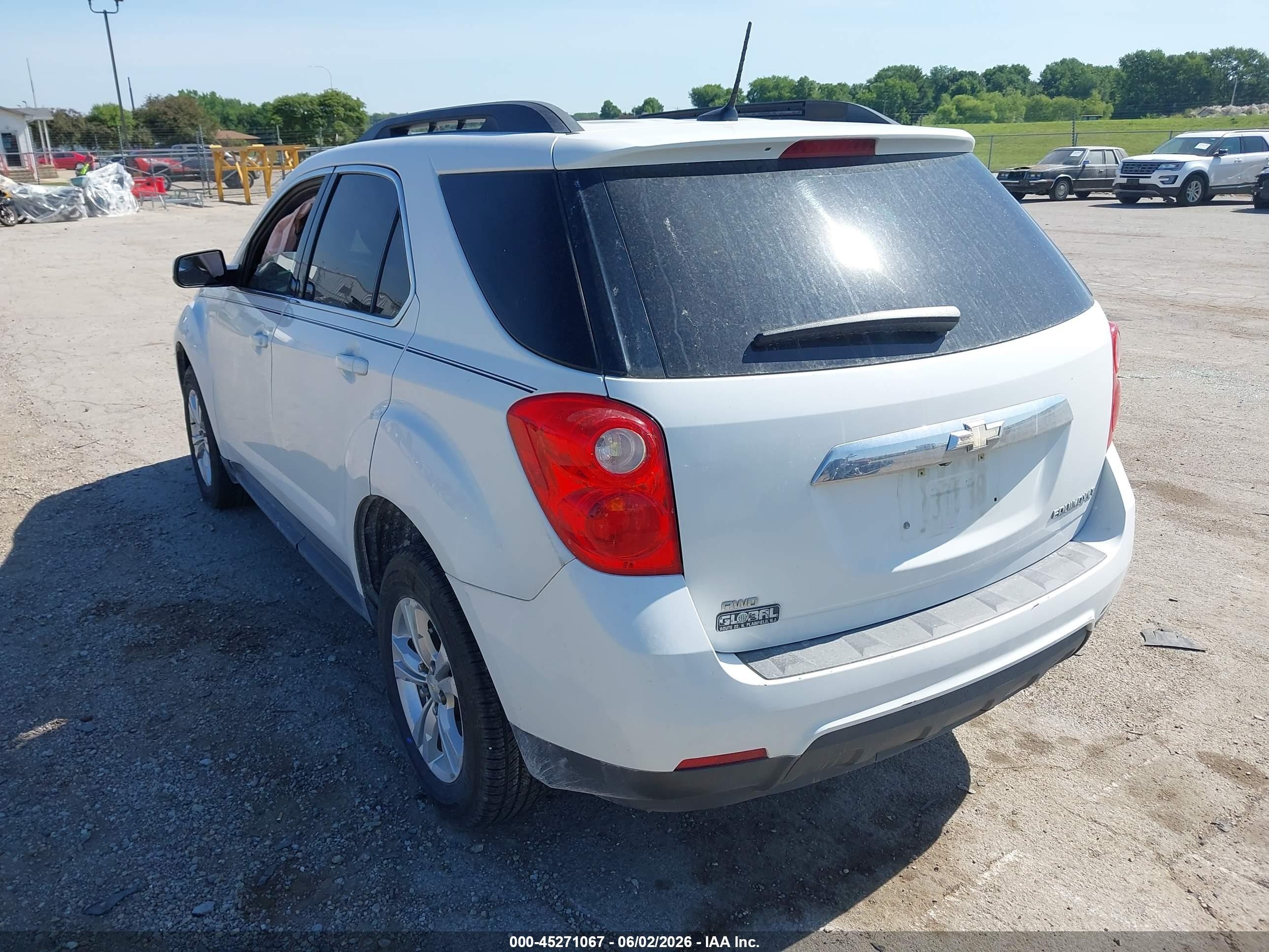 2014 Chevrolet Equinox 1lt White vin: 1GNFLFEK0EZ107574