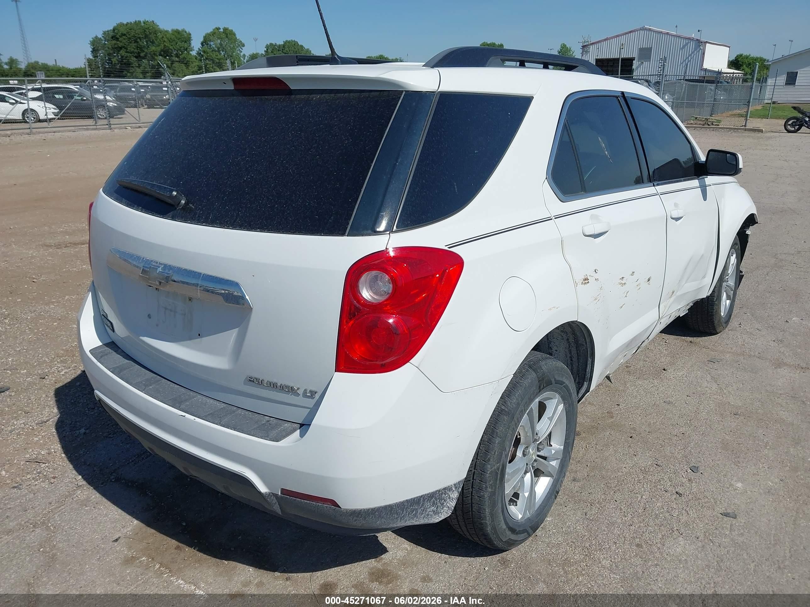 2014 Chevrolet Equinox 1lt White vin: 1GNFLFEK0EZ107574