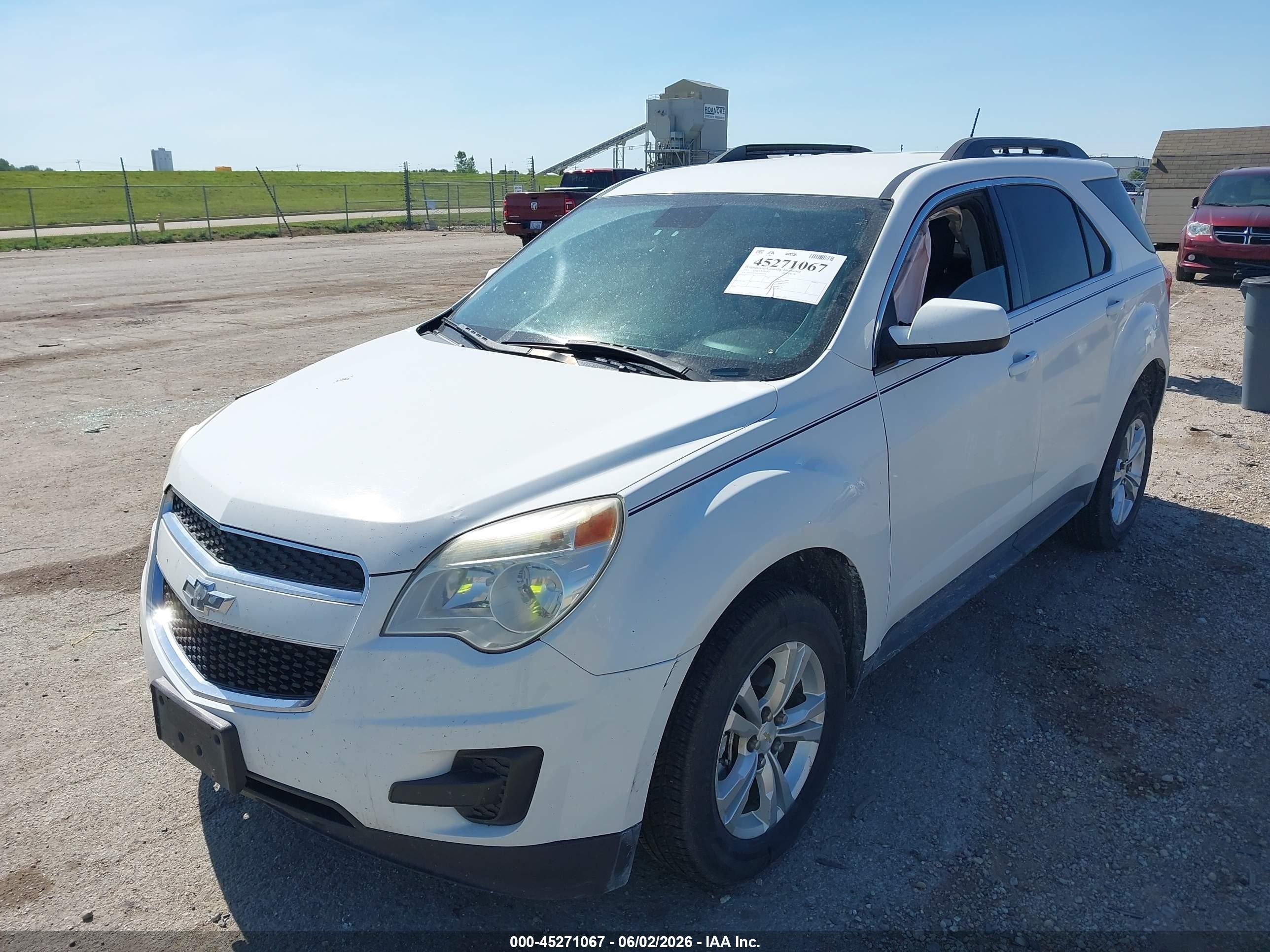2014 Chevrolet Equinox 1lt White vin: 1GNFLFEK0EZ107574