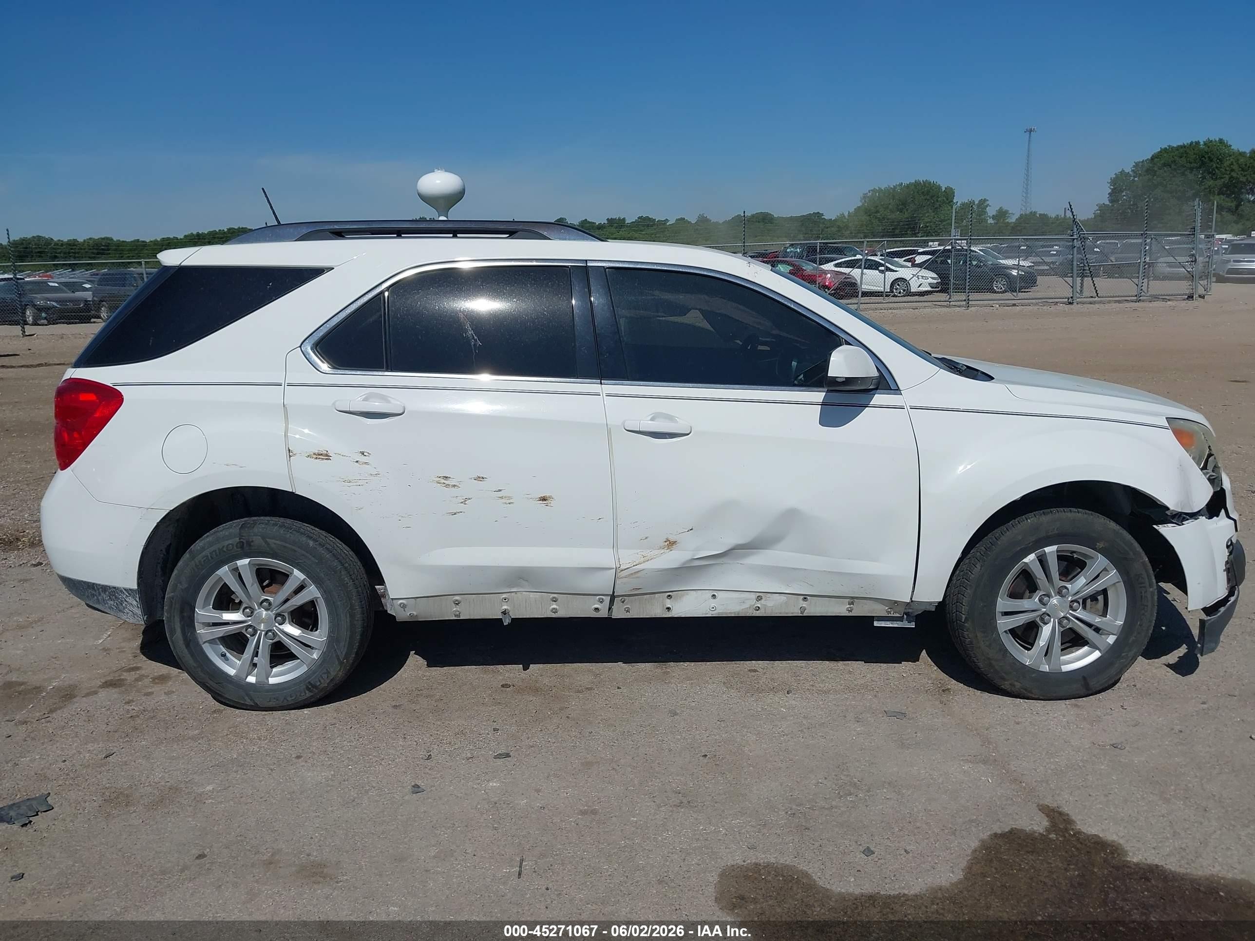 2014 Chevrolet Equinox 1lt White vin: 1GNFLFEK0EZ107574