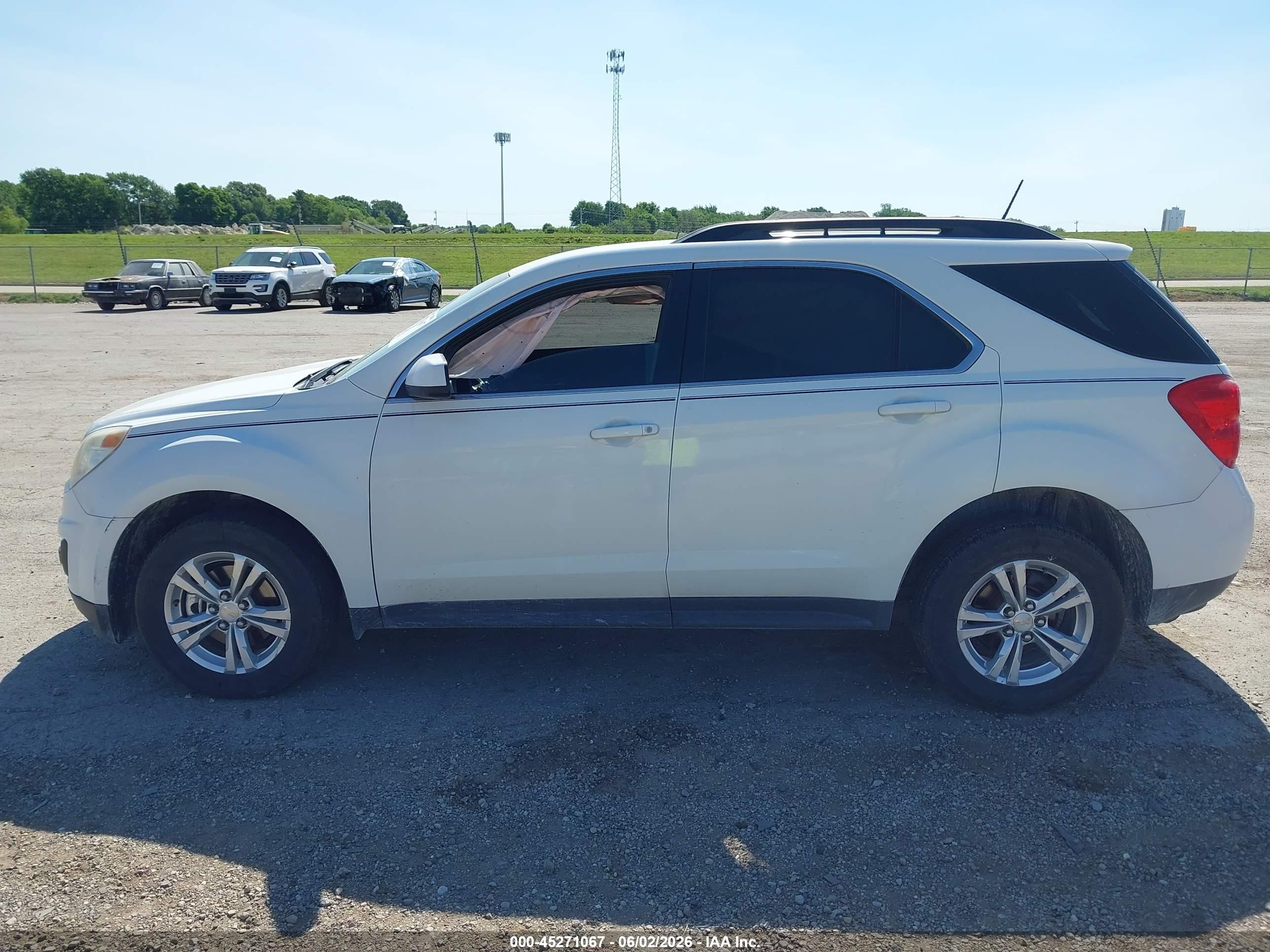 2014 Chevrolet Equinox 1lt White vin: 1GNFLFEK0EZ107574