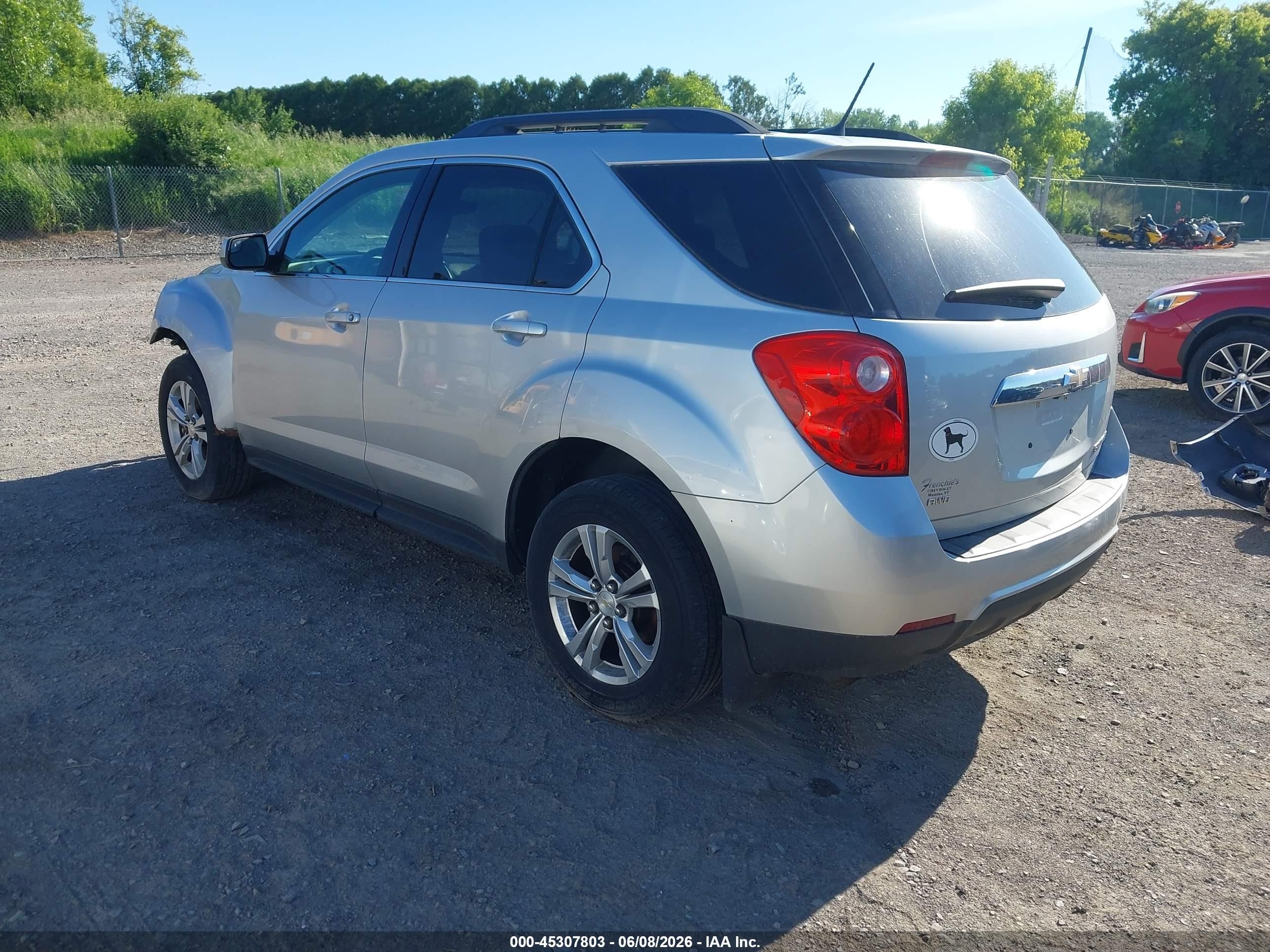 2014 Chevrolet Equinox 1lt Silver vin: 1GNFLFEK0EZ120809