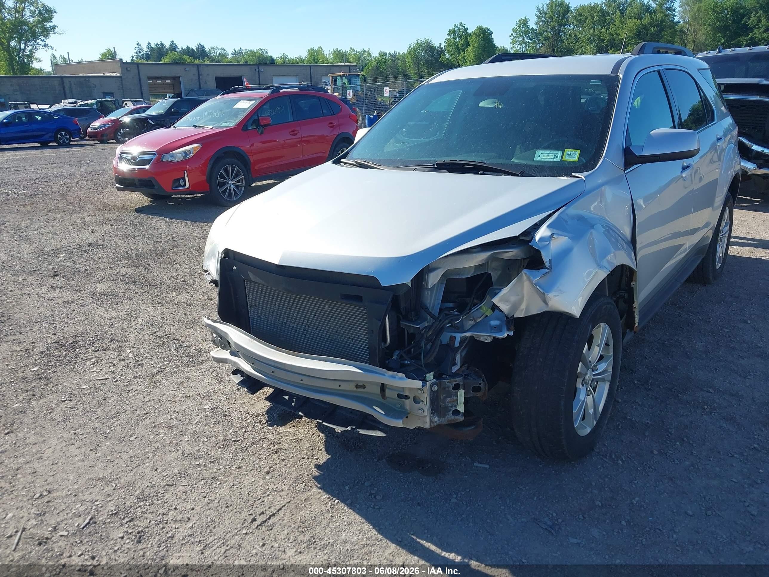 2014 Chevrolet Equinox 1lt Silver vin: 1GNFLFEK0EZ120809