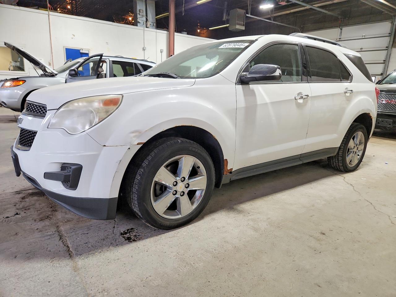 2014 Chevrolet Equinox Lt White vin: 1GNFLFEK2EZ134369