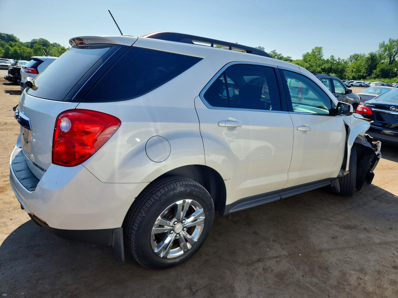 2015 Chevrolet Equinox Lt White vin: 1GNFLFEK6FZ116801