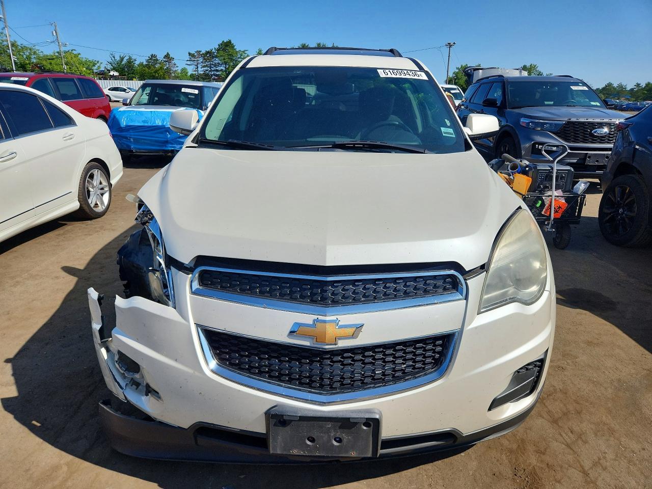 2015 Chevrolet Equinox Lt White vin: 1GNFLFEK6FZ116801