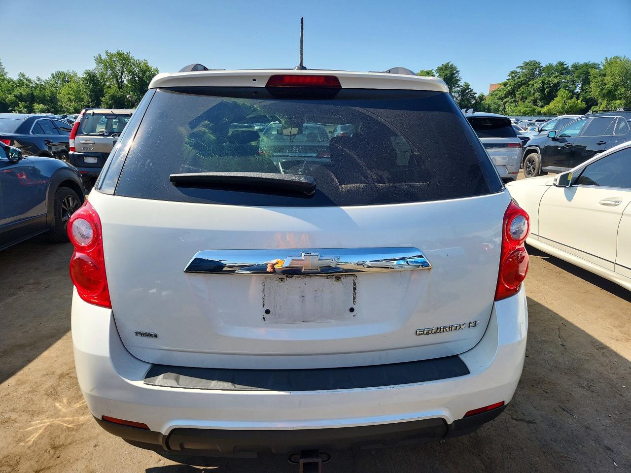 2015 Chevrolet Equinox Lt White vin: 1GNFLFEK6FZ116801