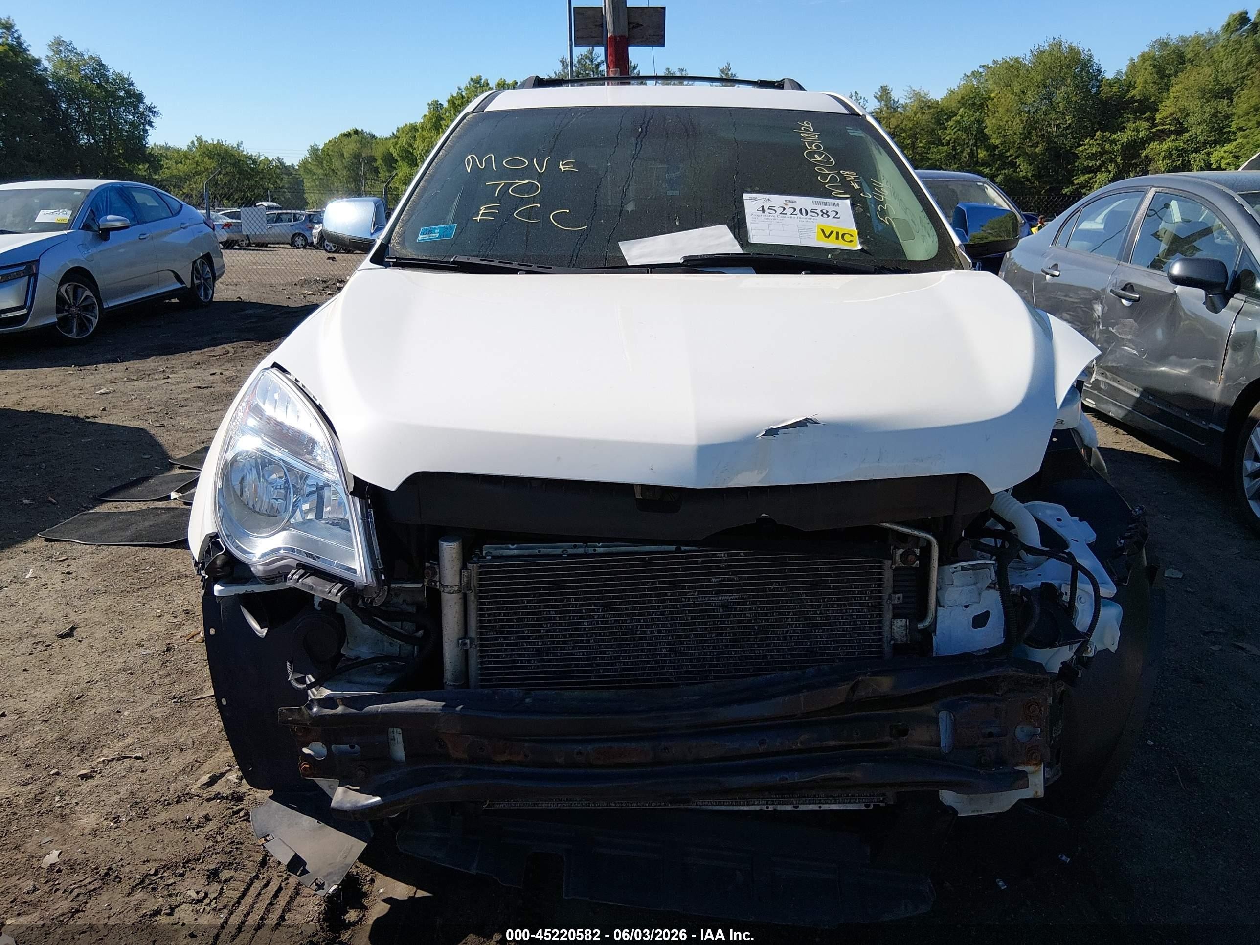 2015 Chevrolet Equinox 1lt White vin: 1GNFLFEK6FZ132836
