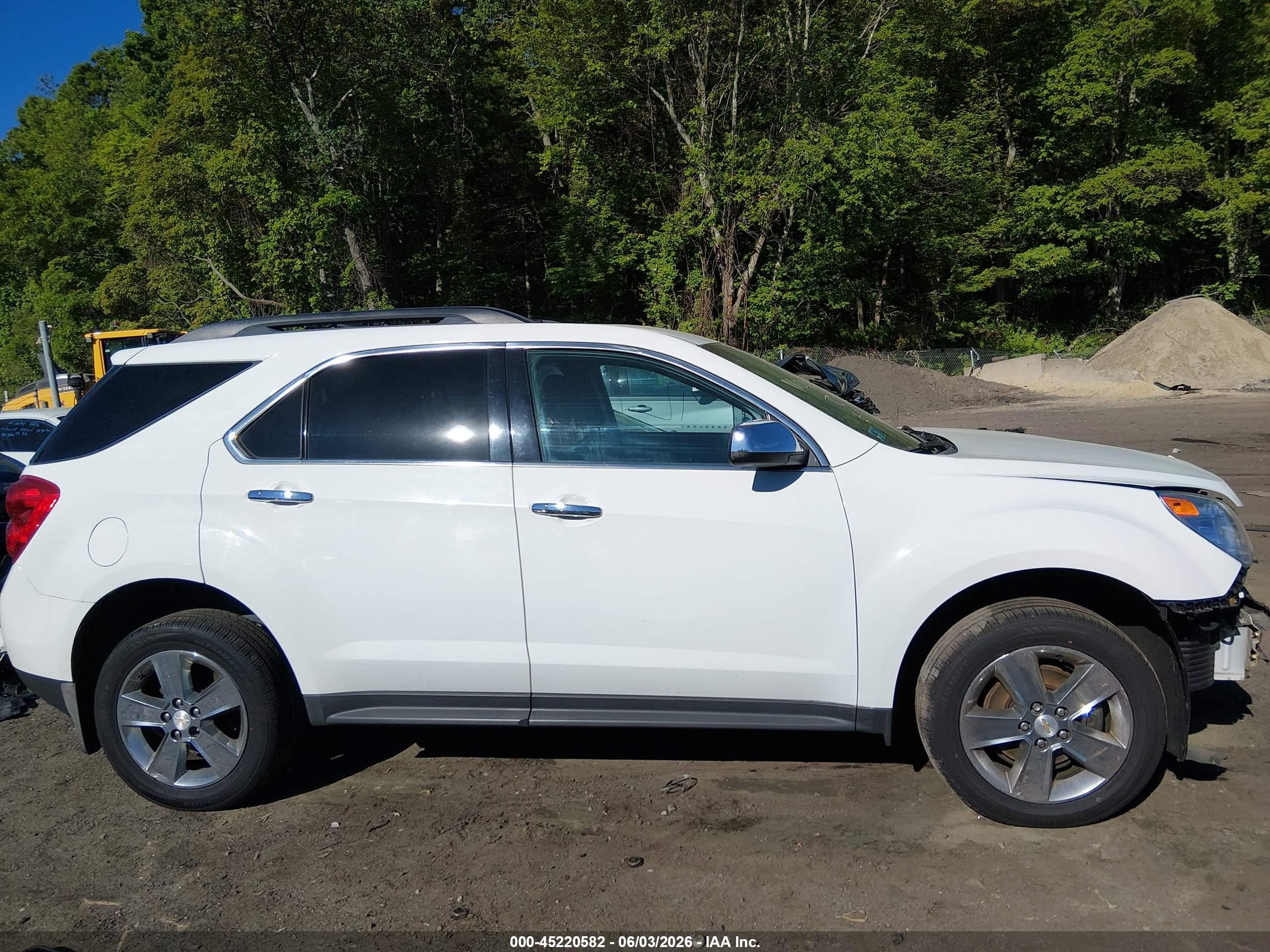 2015 Chevrolet Equinox 1lt White vin: 1GNFLFEK6FZ132836